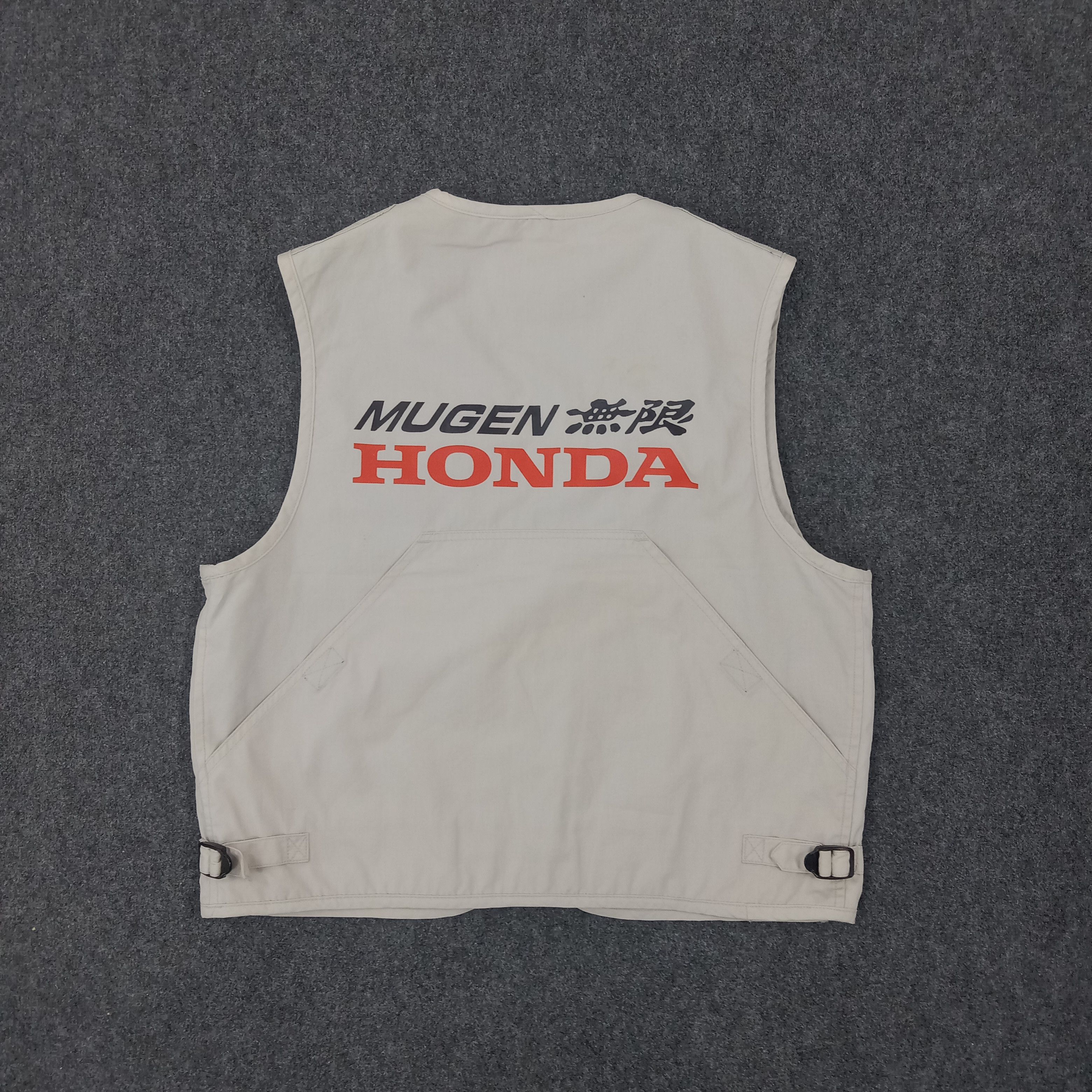 Honda × Vintage Lucky Strike X Mugen Honda Japanese Custom Art Vest Jacket Size US M / EU 48-50 / 2 - 1 Thumbnail