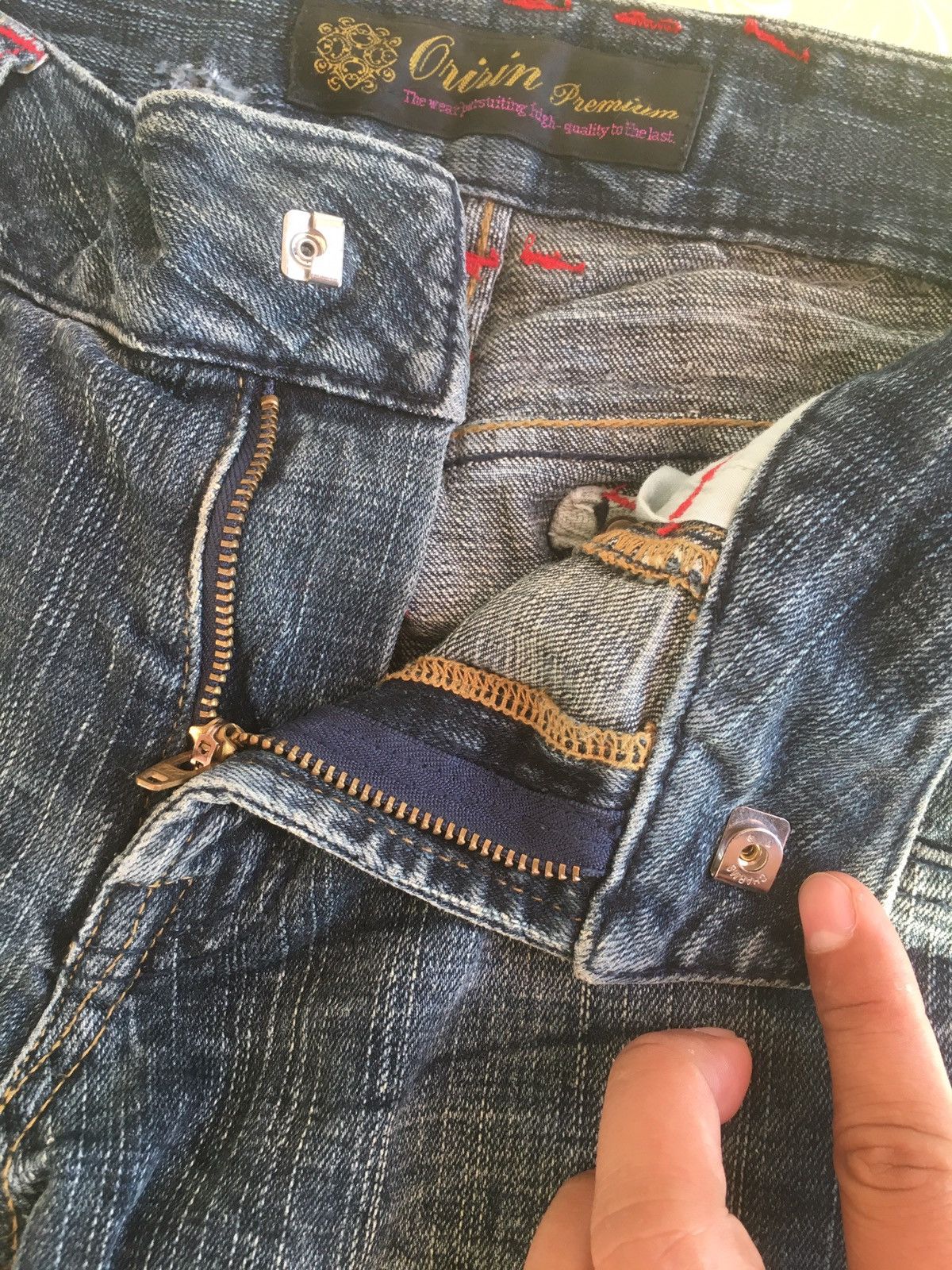 Japanese Brand × Vintage Oririn jeans,wing design conception jeans Size 32" / US 10 / IT 46 - 10 Thumbnail