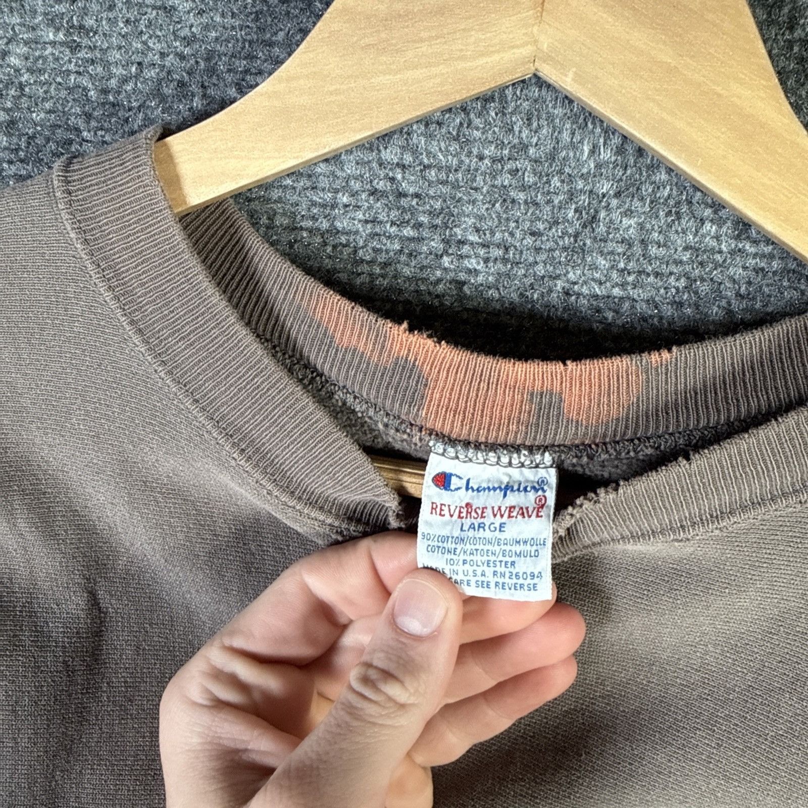 Champion Vintage Champion Reverse Weave Sweatshirt Large Gray 90s Size US L / EU 52-54 / 3 - 4 Thumbnail