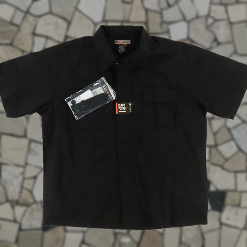 Vintage 5.11 Tactical Taclite TDU Button Down Shirt Black Men's XL Shirt Size US XL / EU 56 / 4 - 1 Thumbnail