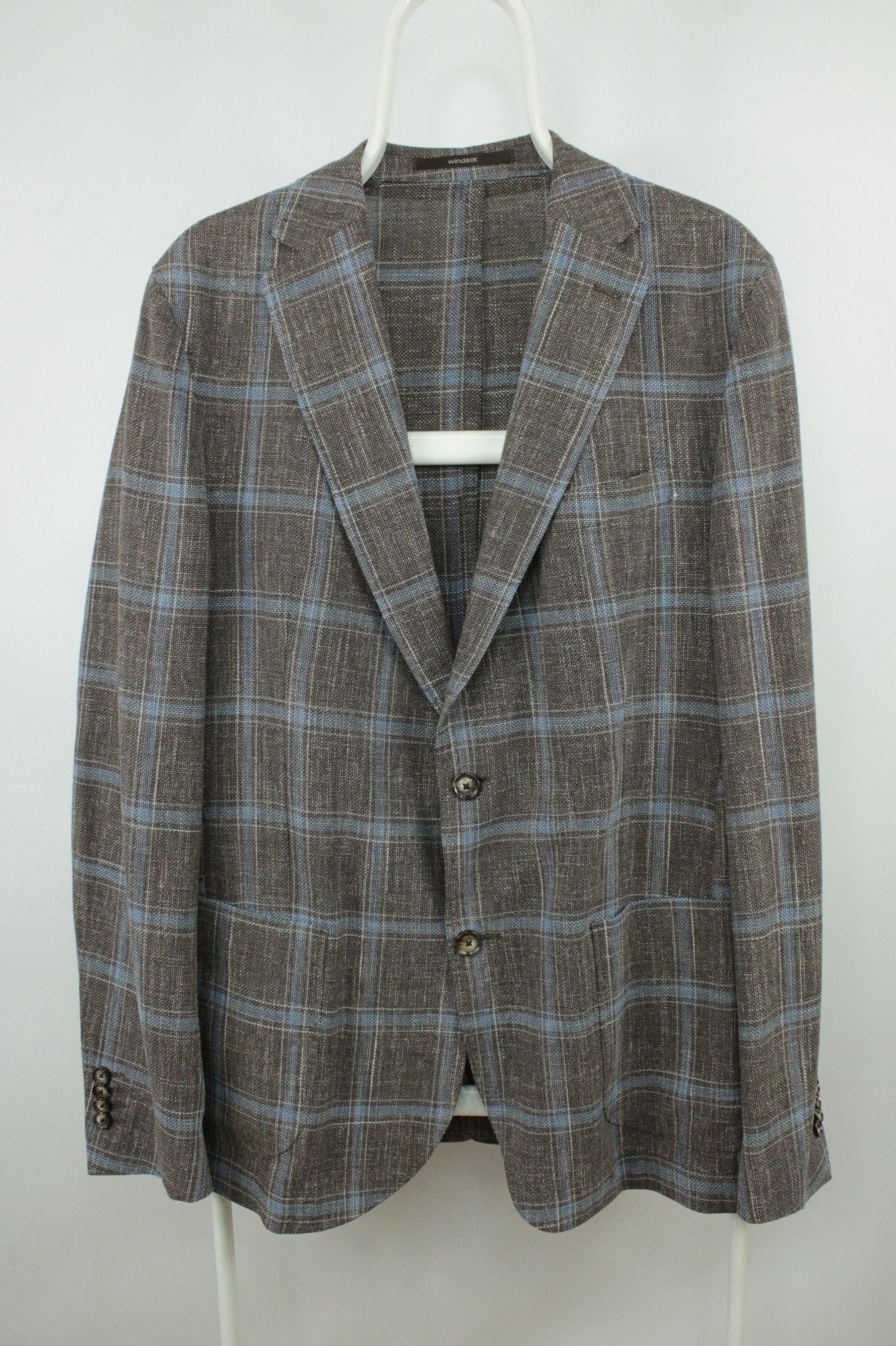 Windsor Smith Windsor Knitted Wool Linen Sport Coat Check Blazer jacket Size US L / EU 52-54 / 3 - 1 Thumbnail