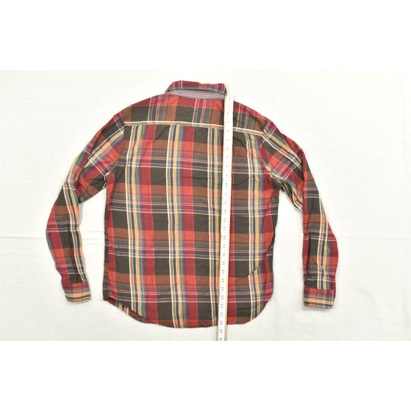 Vintage Heritage 1981 Mens Shirt Plaid Western Snap Button Long Sleeve Collared Cotton Red Brown M Size US M / EU 48-50 / 2 - 4 Thumbnail