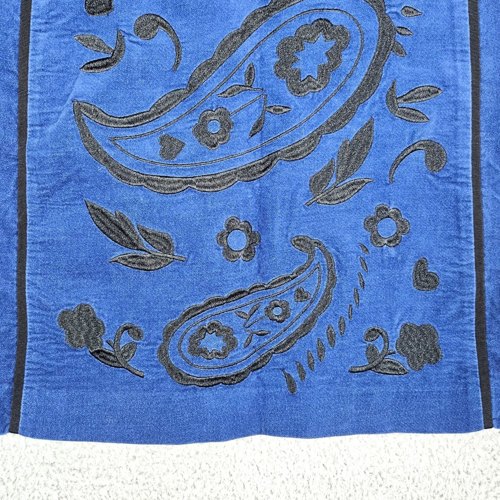 Boden Boden A-Line Paisley admiral blue Women's mini skirt Size 10 Size 32" / US 10 / IT 46 - 6 Thumbnail