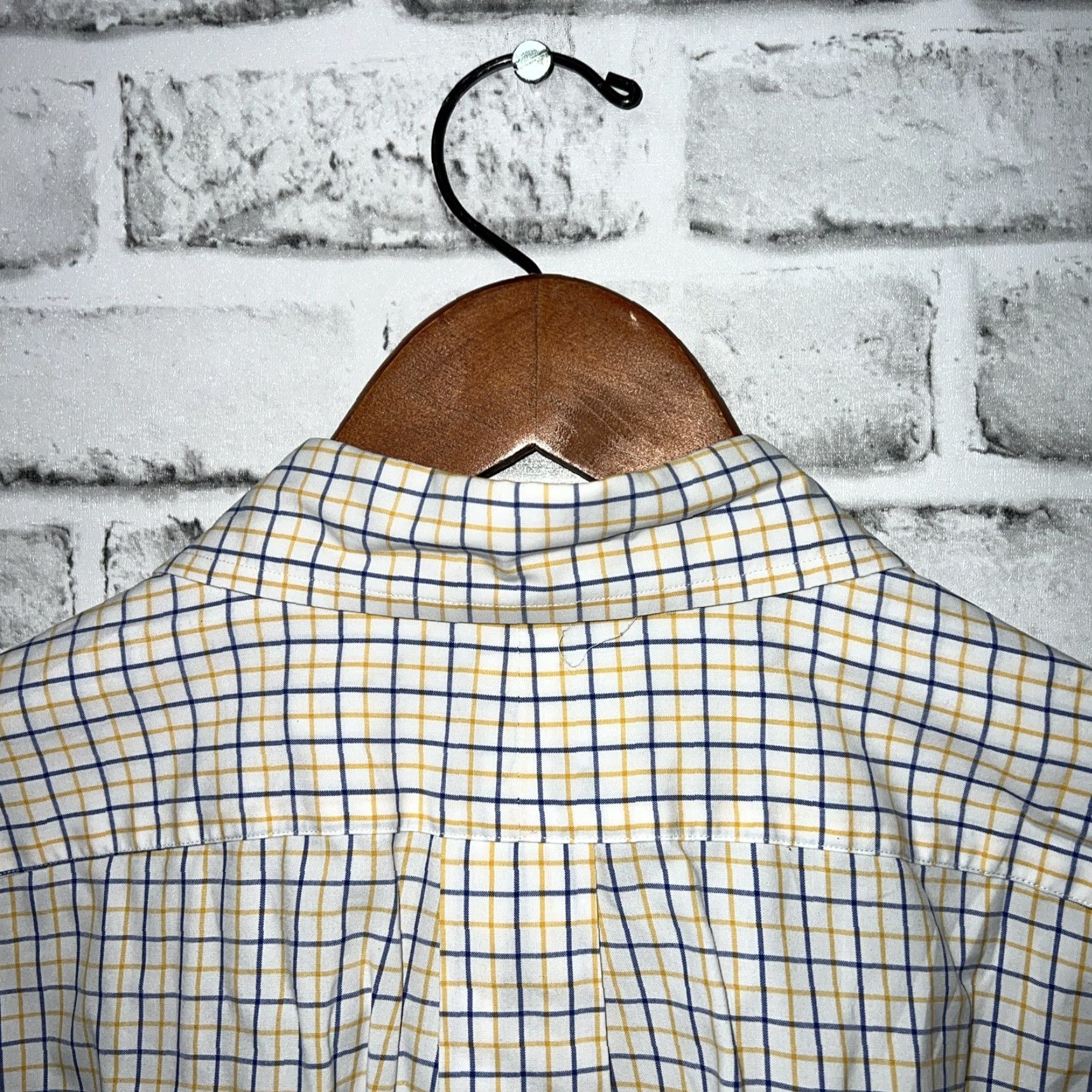 Ralph Lauren Ralph Lauren Button-Up Shirt Plaid Yellow XL Mens Long Sleeve Classic Fit Size US XL / EU 56 / 4 - 5 Thumbnail