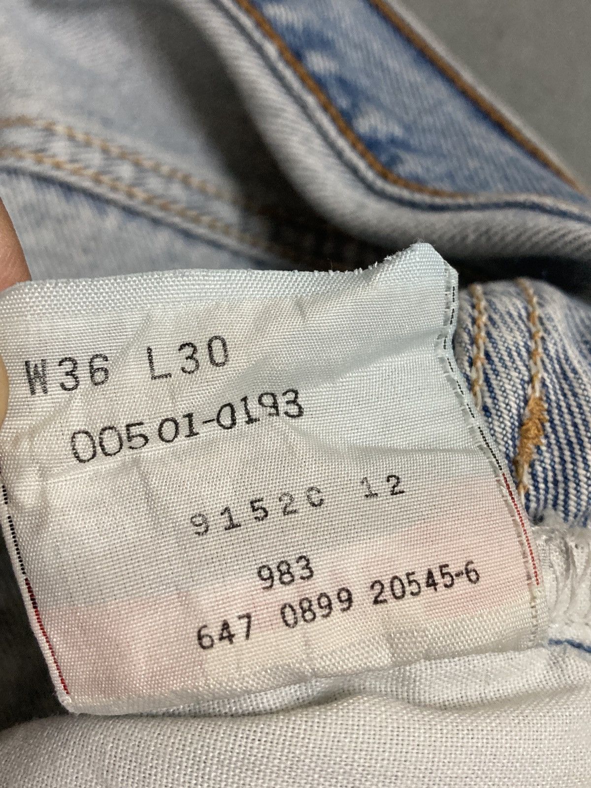 Levi's Vintage 90’s Levis 501 jeans Made in Mexico for Men Size US 36 / EU 52 - 9 Thumbnail