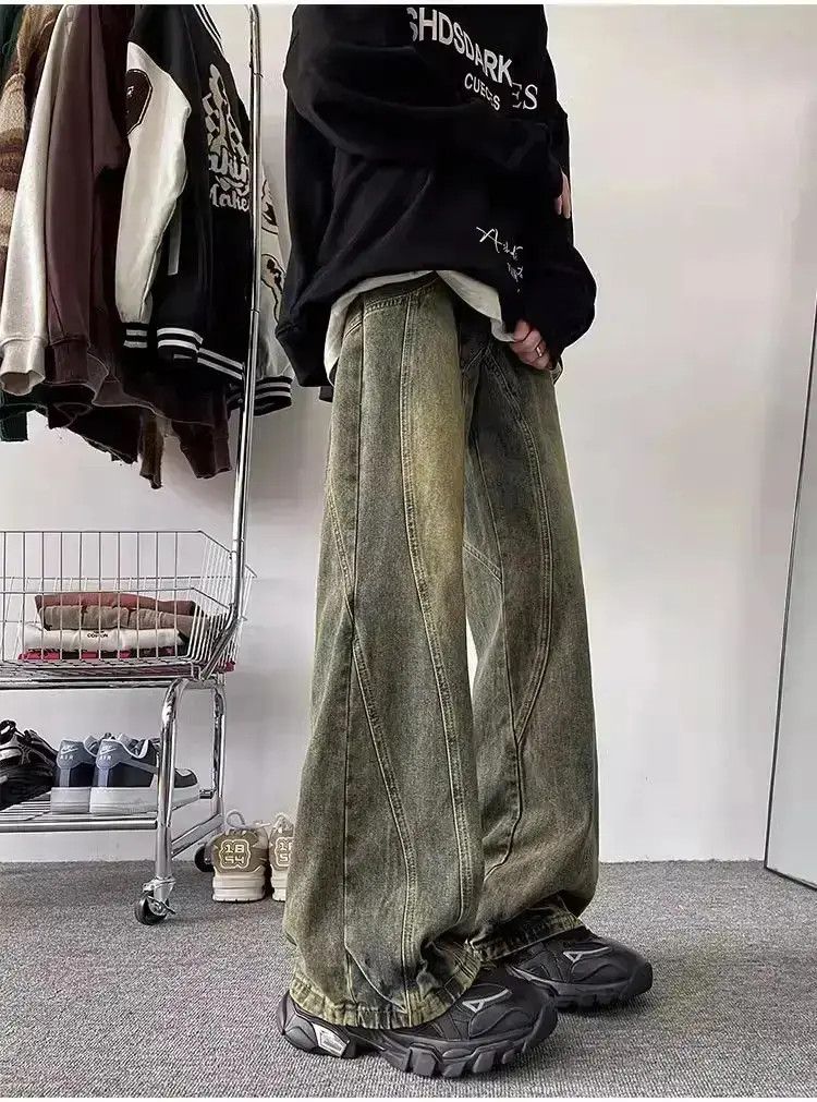 Japanese Brand Retro loose fitting fashionable jeans Size US 30 / EU 46 - 1 Thumbnail