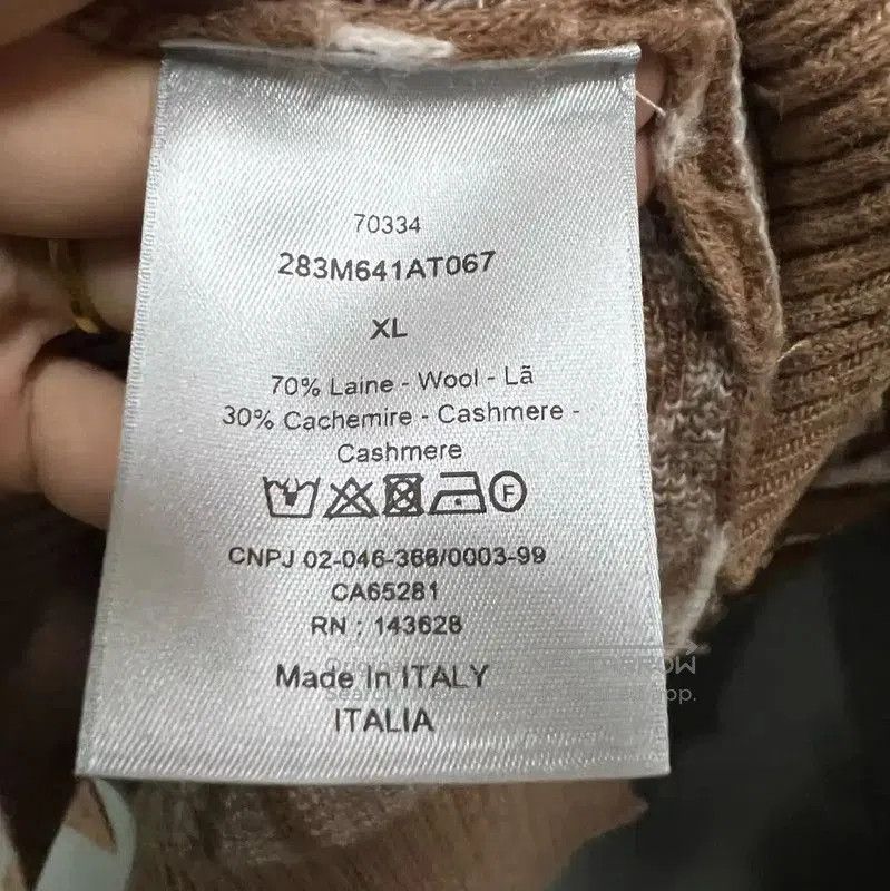 Dior Dior Coffee Wool Men's Sweater in XL . Size US XL / EU 56 / 4 - 5 Thumbnail