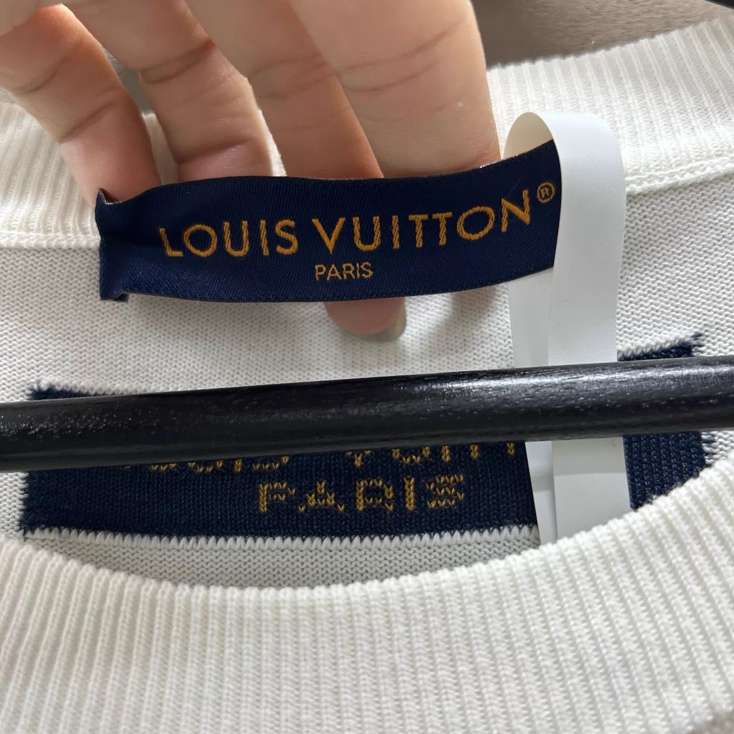 Louis Vuitton LV Paper Plane Jacquard Knit Tee M Size US M / EU 48-50 / 2 - 3 Thumbnail