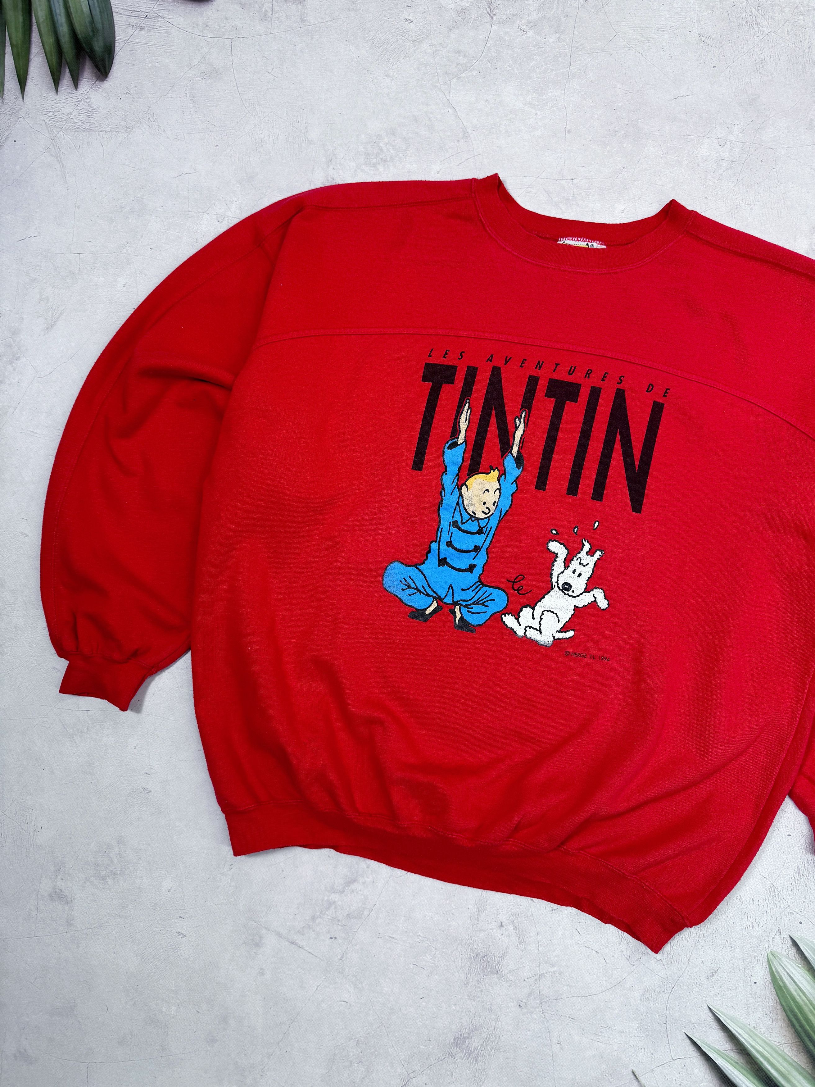 Cartoon Network × Vintage Vintage 1994 Tin Tin Sweatshirt Central Logo Size US XL / EU 56 / 4 - 3 Thumbnail