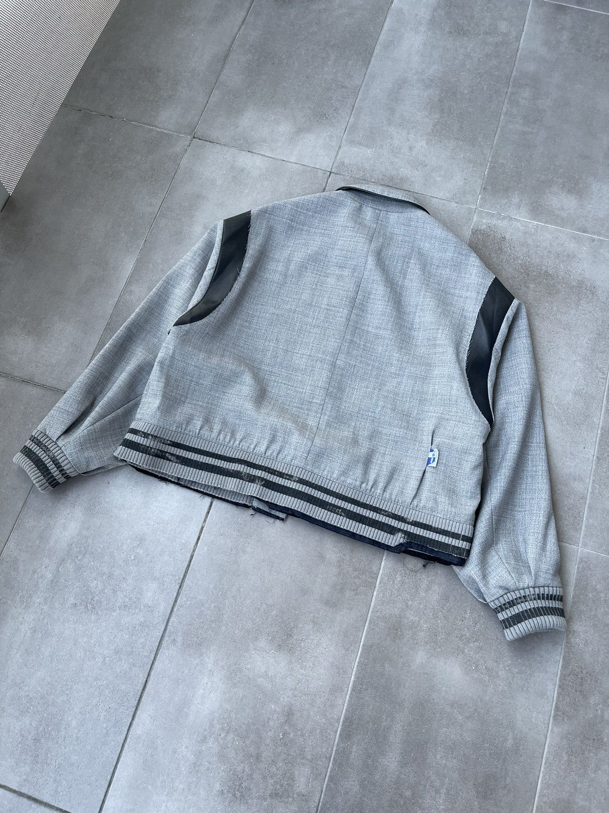 Ader Error !DS! SS22 Ader Error 3 Grey Deconstructed Bomber Jacket Size US M / EU 48-50 / 2 - 14 Thumbnail