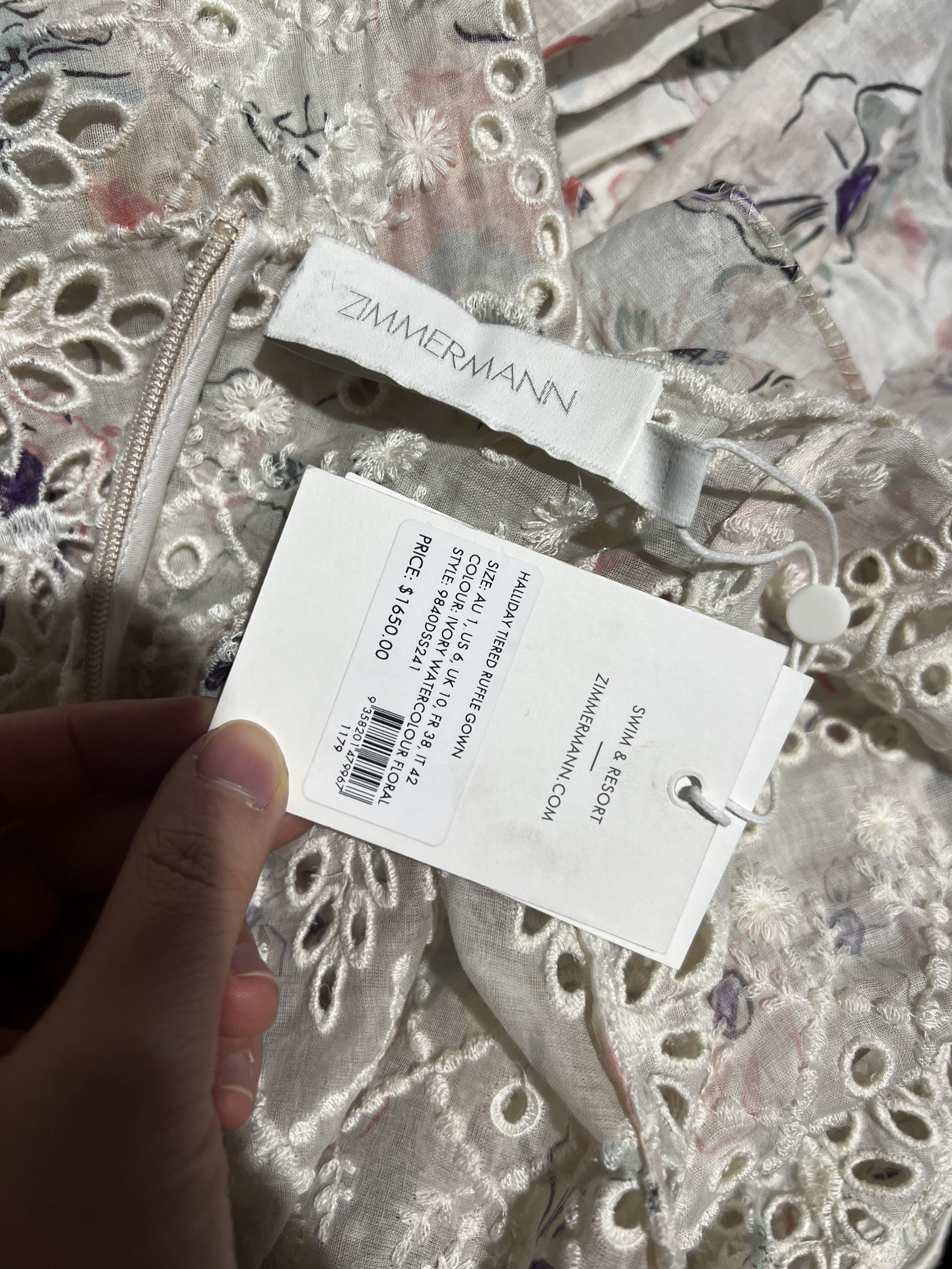 Zimmermann HALLIDAY RUFFLE GOWN Size M / US 6-8 / IT 42-44 - 8 Thumbnail