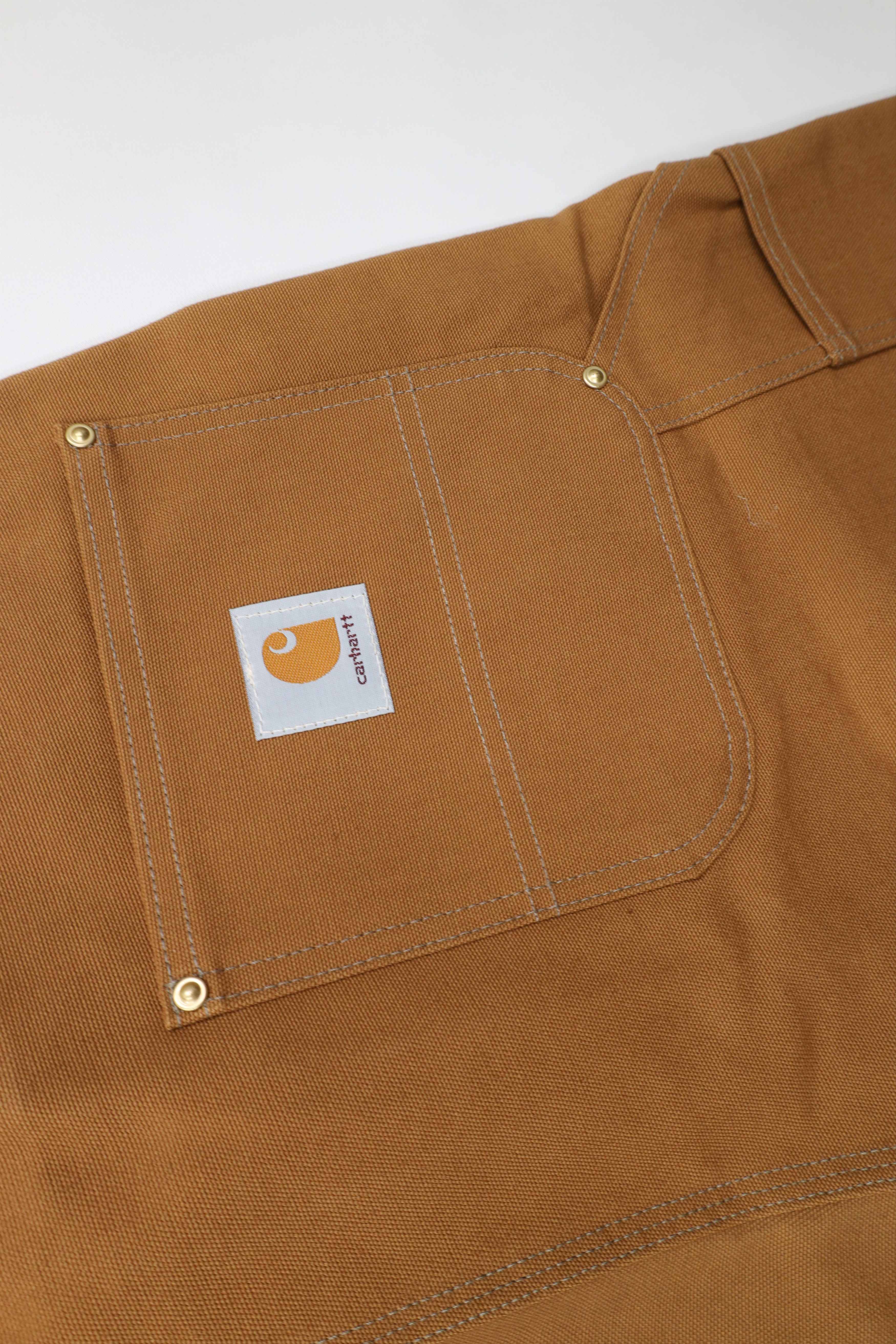 Carhartt Deadstock Vintage 90s Carhartt Wide Leg Pants Duck Brown USA Size US 44 / EU 60 - 13 Thumbnail