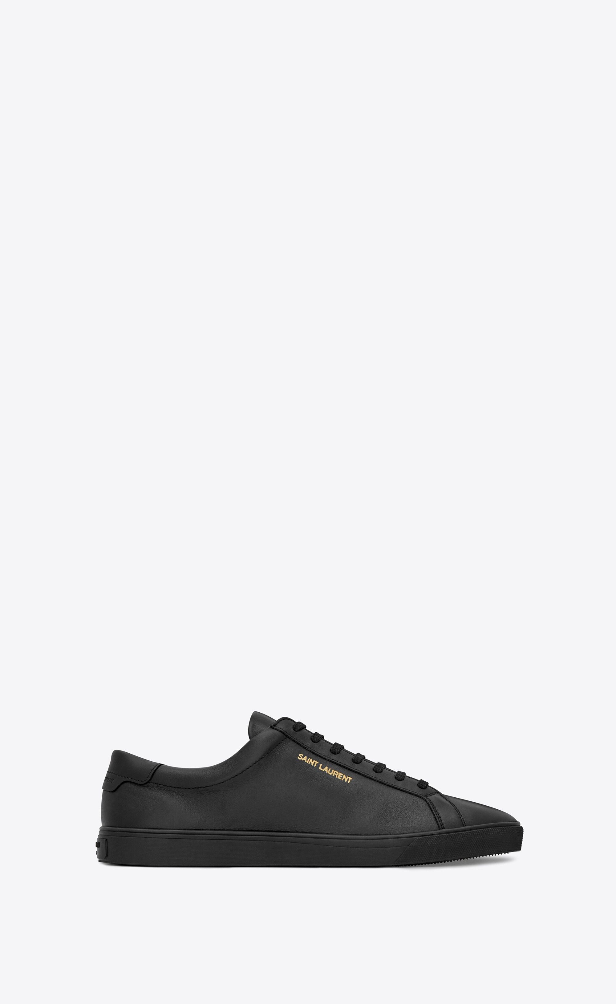 Saint Laurent Paris o1s1wg111224 Andy Sneakers in Leather in Black Size US 11 / IT 41 - 1 Thumbnail