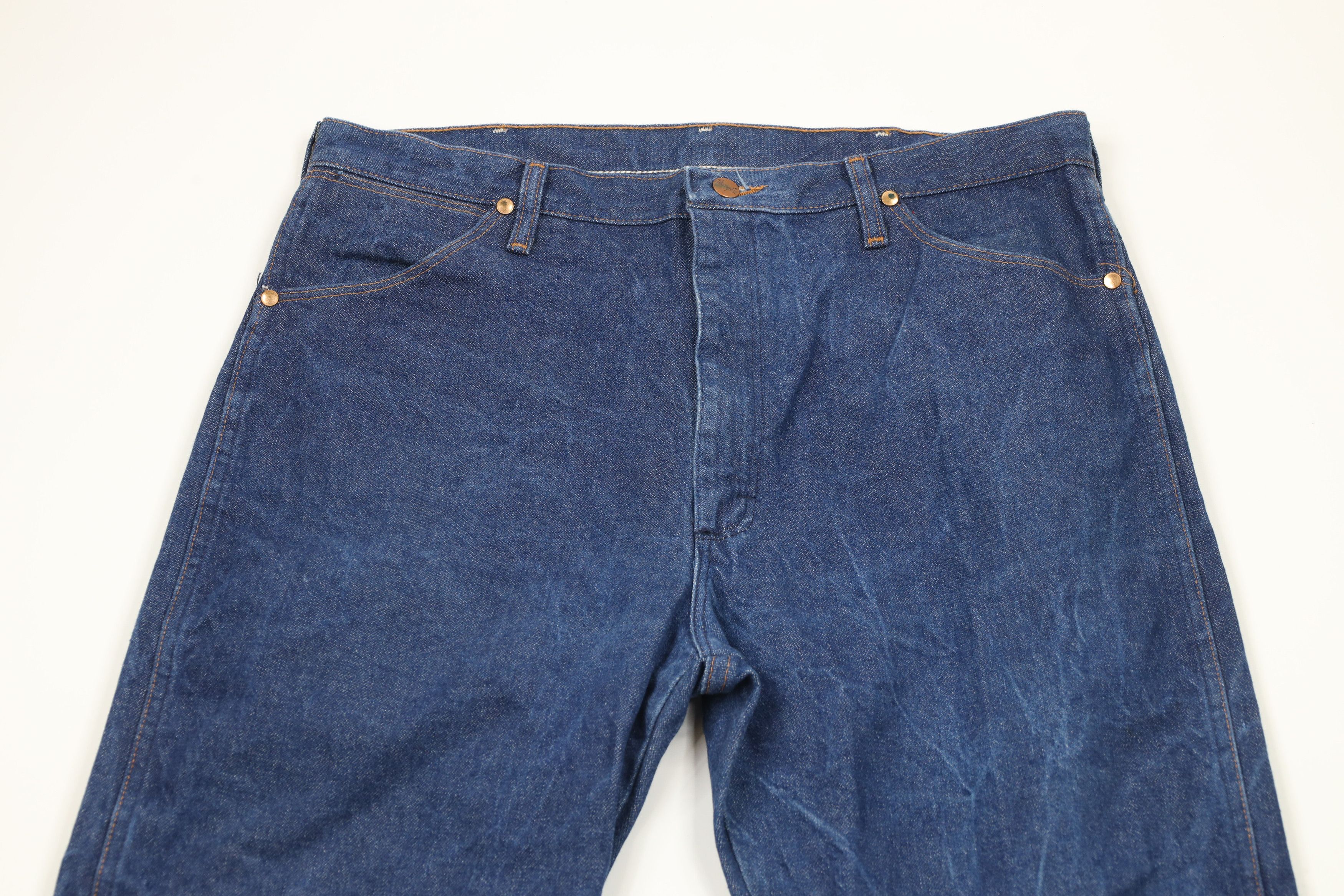 Vintage × Wrangler Vintage 90s Wrangler Bootcut Denim Jeans Blue Cotton USA Size US 38 / EU 54 - 2 Thumbnail