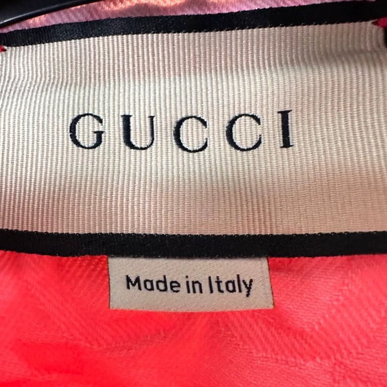 Gucci Gucci Pink double G full print old flower denim jacket 2501 Size US XXS / EU 40 - 5 Thumbnail