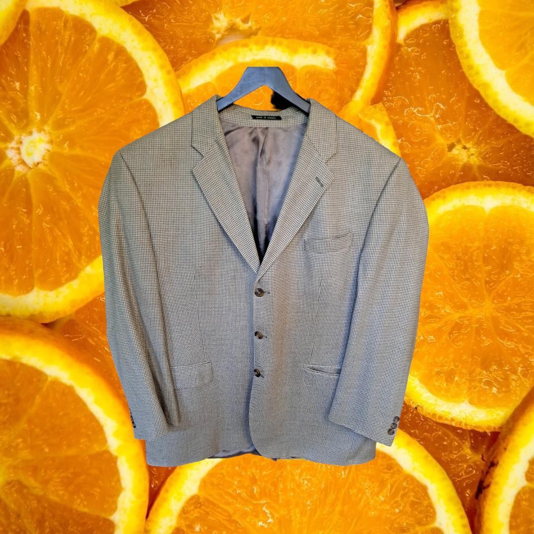 Lauren by Ralph Lauren Tan Tweed Silk/Wool Blazer Size 46R