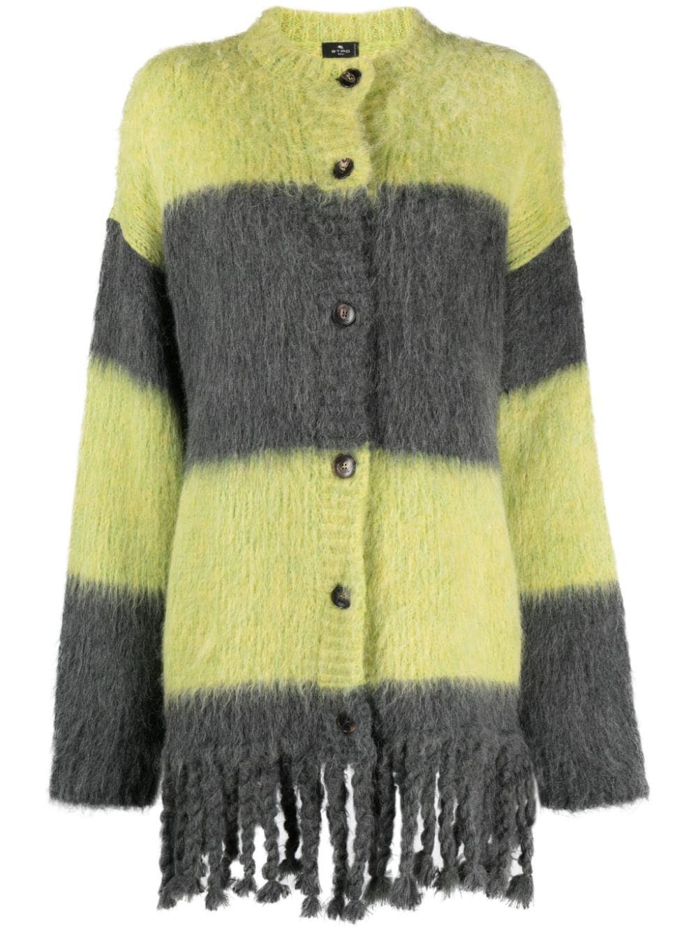 Etro STRIPED WOOL BLEND CARDIGAN Size S / US 4 / IT 40 - 1 Thumbnail