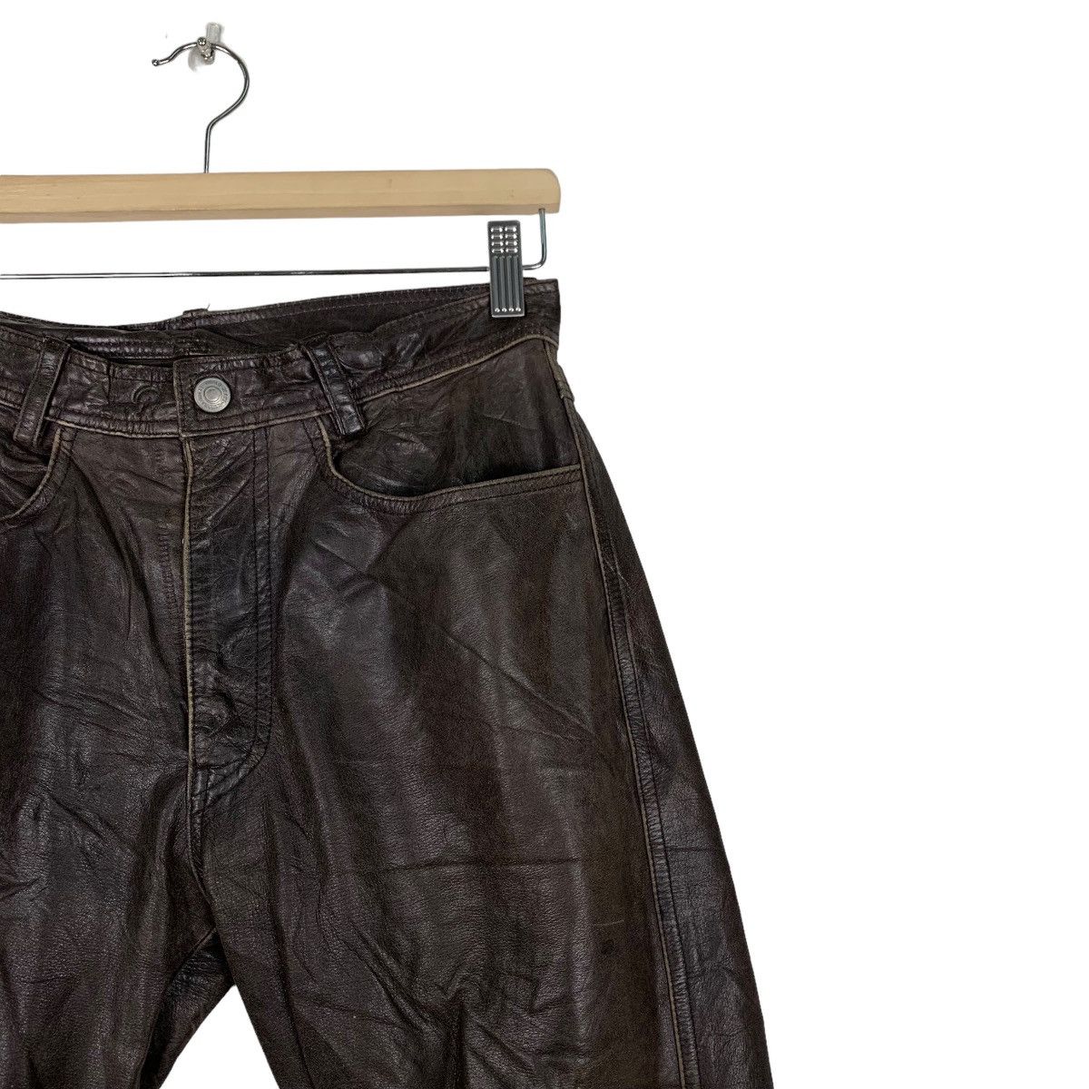 Leather UNION MADE by C's Men Leather Pant #0885-C40 Size US 30 / EU 46 - 5 Thumbnail