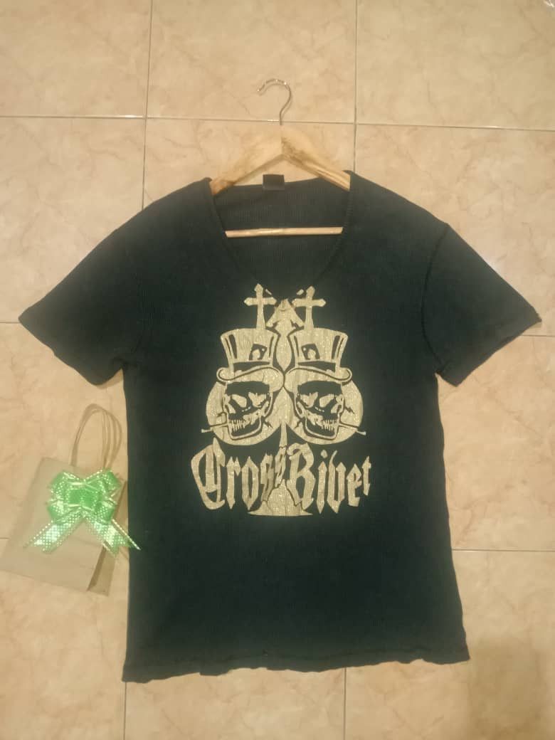 Hysteric Glamour skull Cross Rivet Tribal Cyber Thermal gold Size US L / EU 52-54 / 3 - 1 Thumbnail