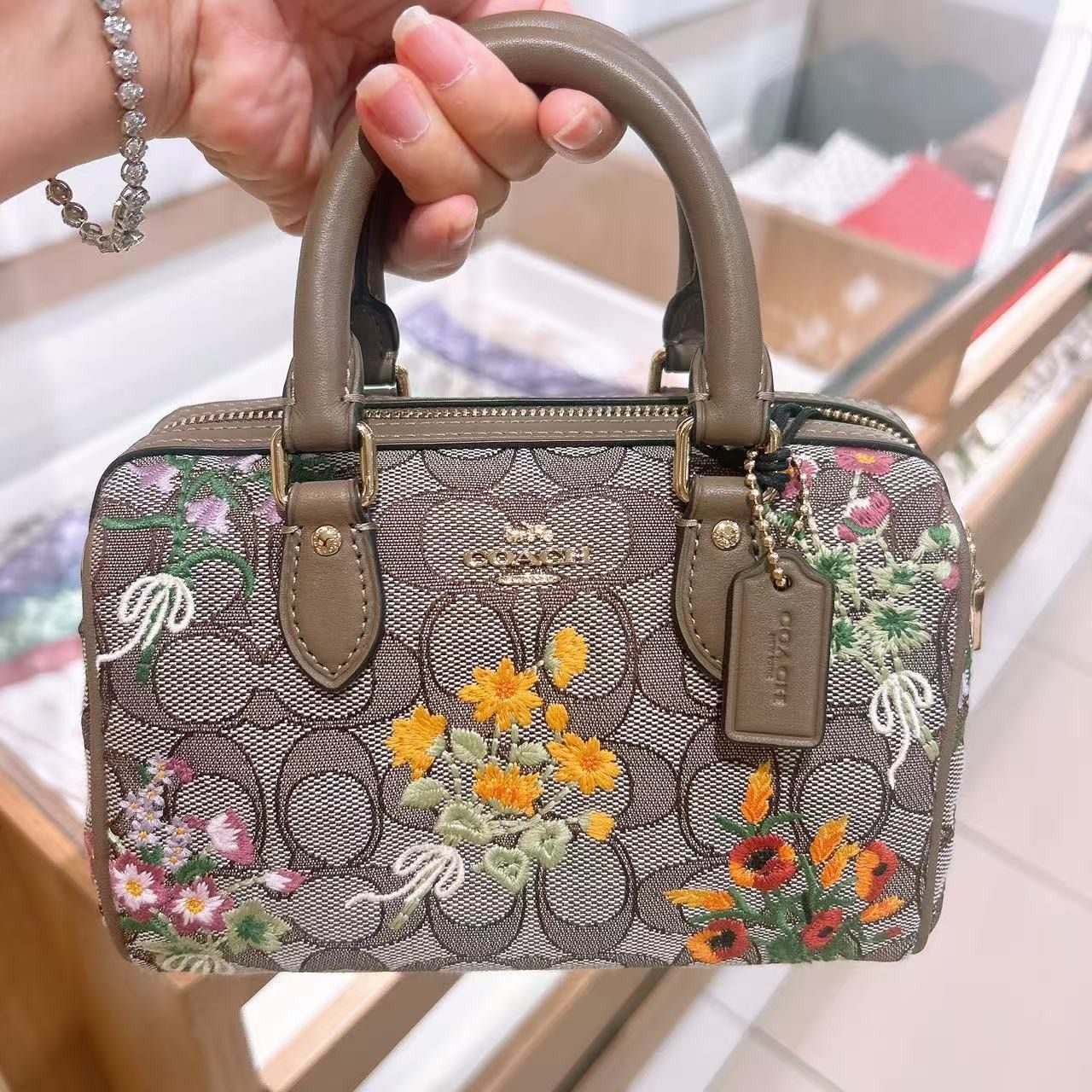 Coach Mini Rowan Crossbody Bag with Floral Embroidery CDY31 Size ONE SIZE - 2 Thumbnail