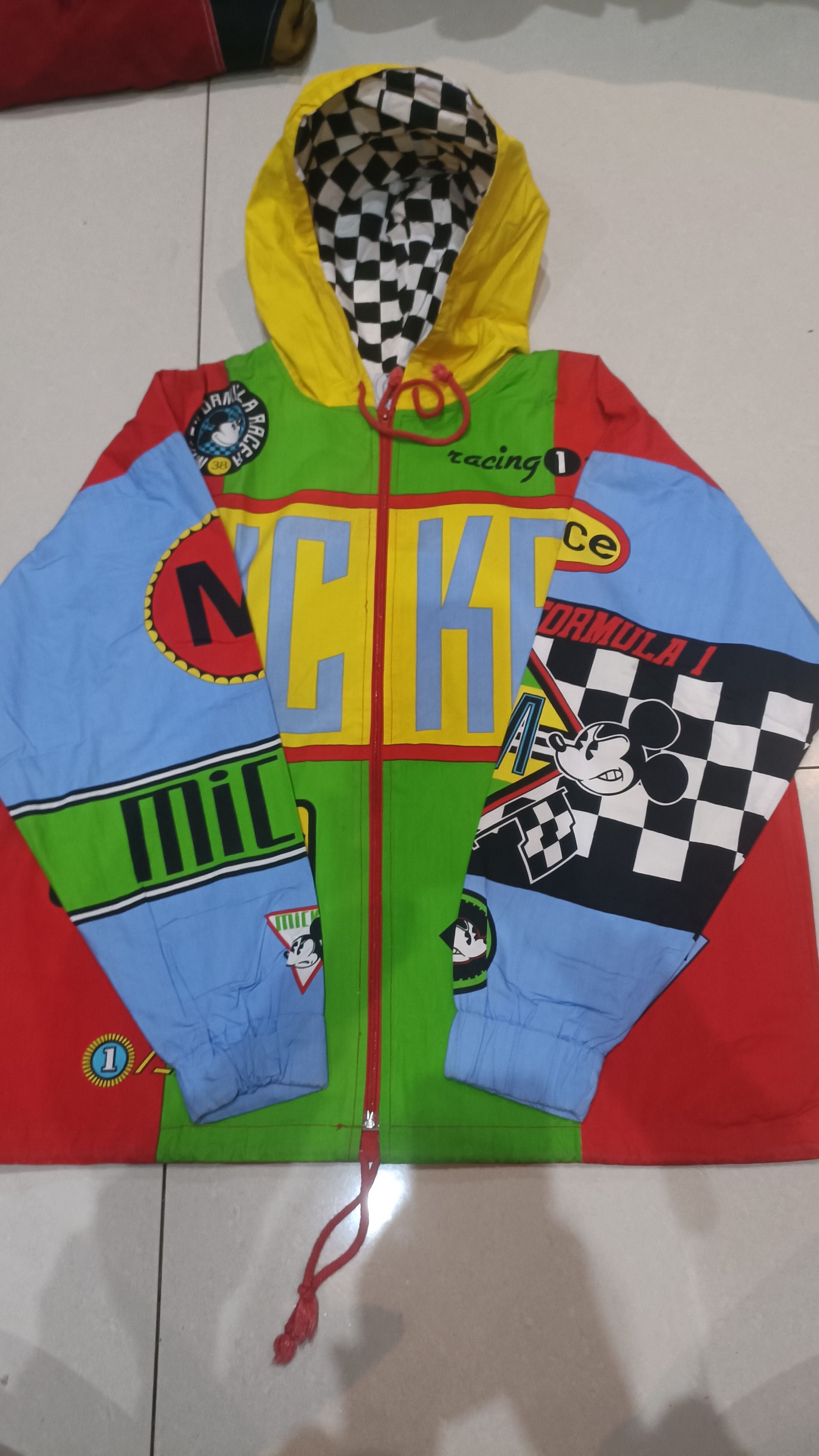 Mickey Mouse Mickey mouse formula 1 racing team jacket with hood Size US M / EU 48-50 / 2 - 7 Thumbnail