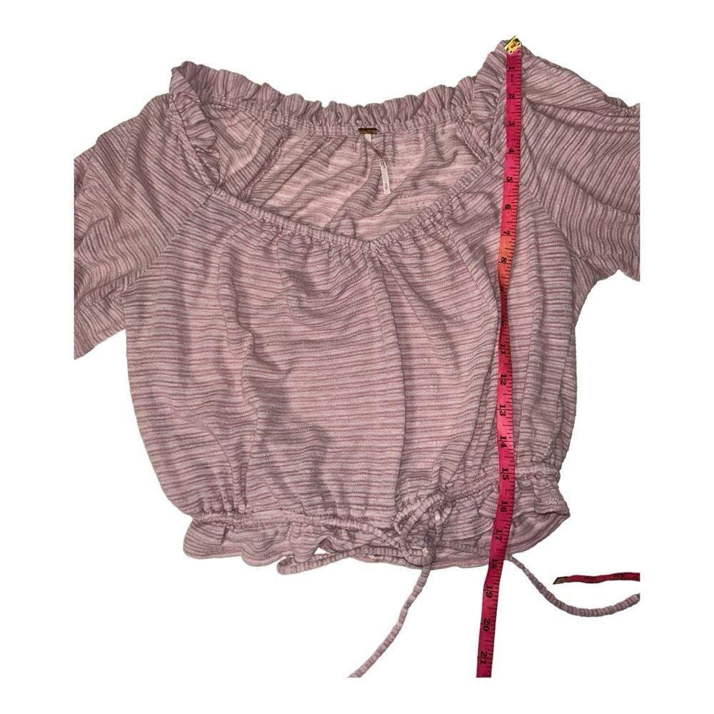 Free People Free People l Pink Striped Dorothy Ruched Puff Sleeve Small Size S / US 4 / IT 40 - 5 Thumbnail