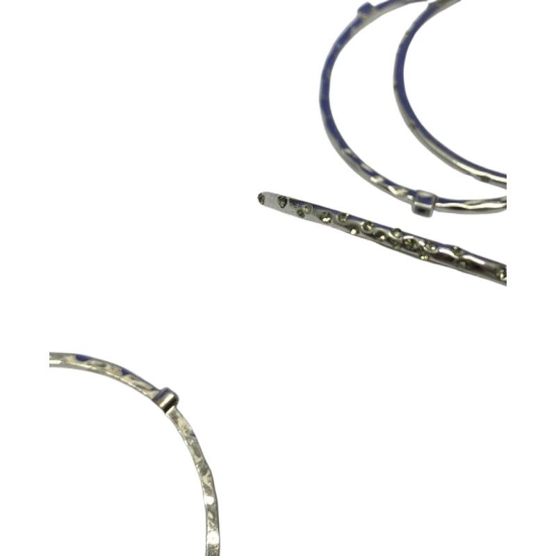 The Unbranded Brand Silver Tone Bangle Bracelet Set Minimalist Stackable Jewelry Size ONE SIZE - 5 Thumbnail