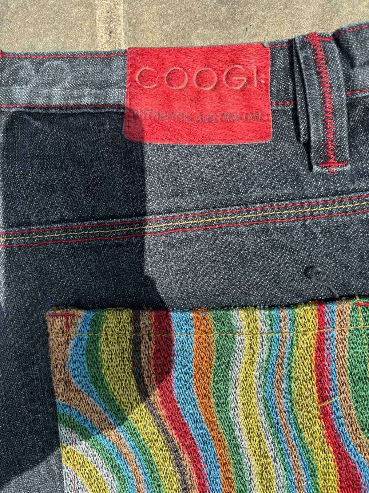 Coogi Coogi Vintage Rare Rainbow Embroidered Y2K Jnco baggy jeans Size US 36 / EU 52 - 3 Thumbnail