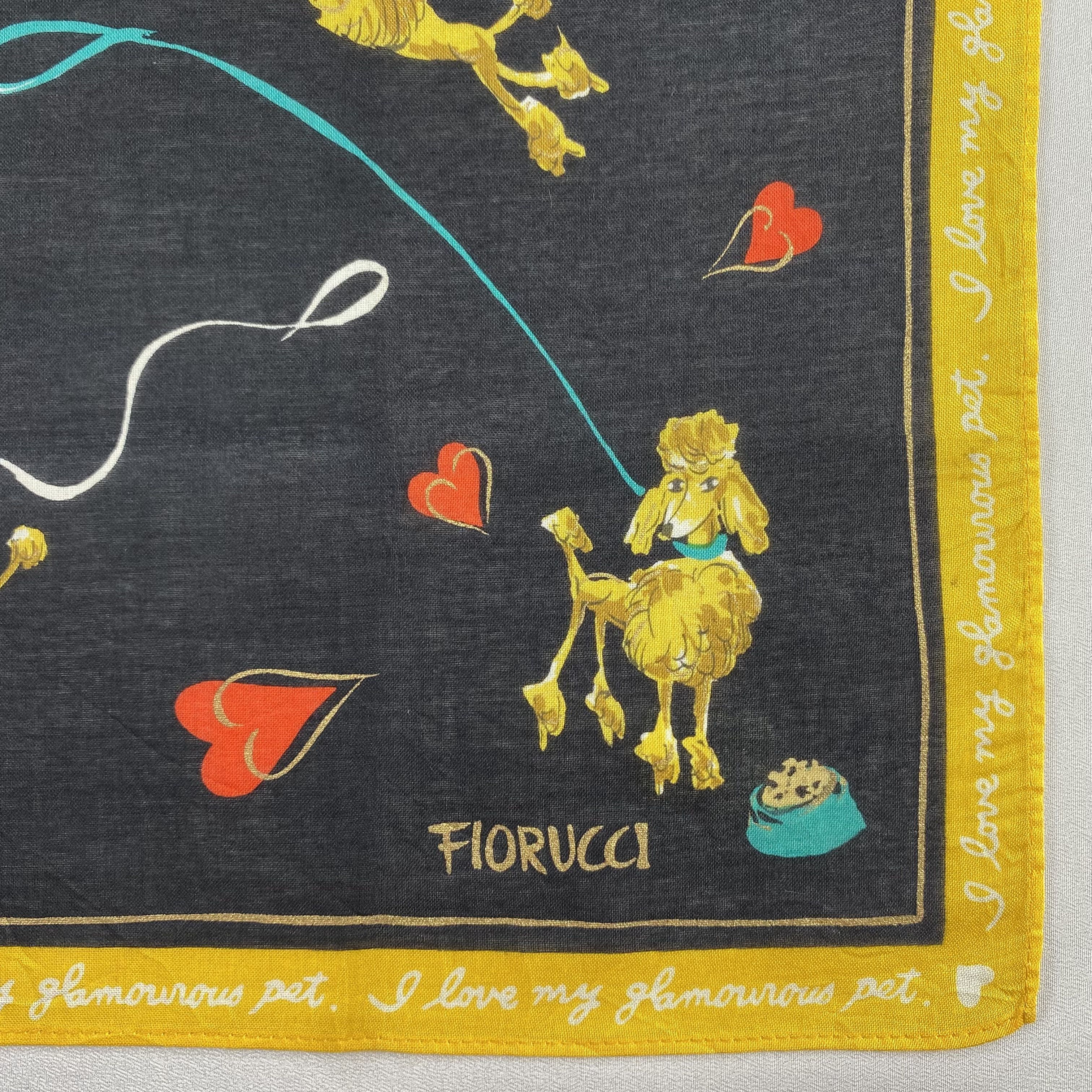 Fiorucci × Vintage Fiorucci Handkerchief / Neckerchief / Bandana-P716 Size ONE SIZE - 3 Thumbnail