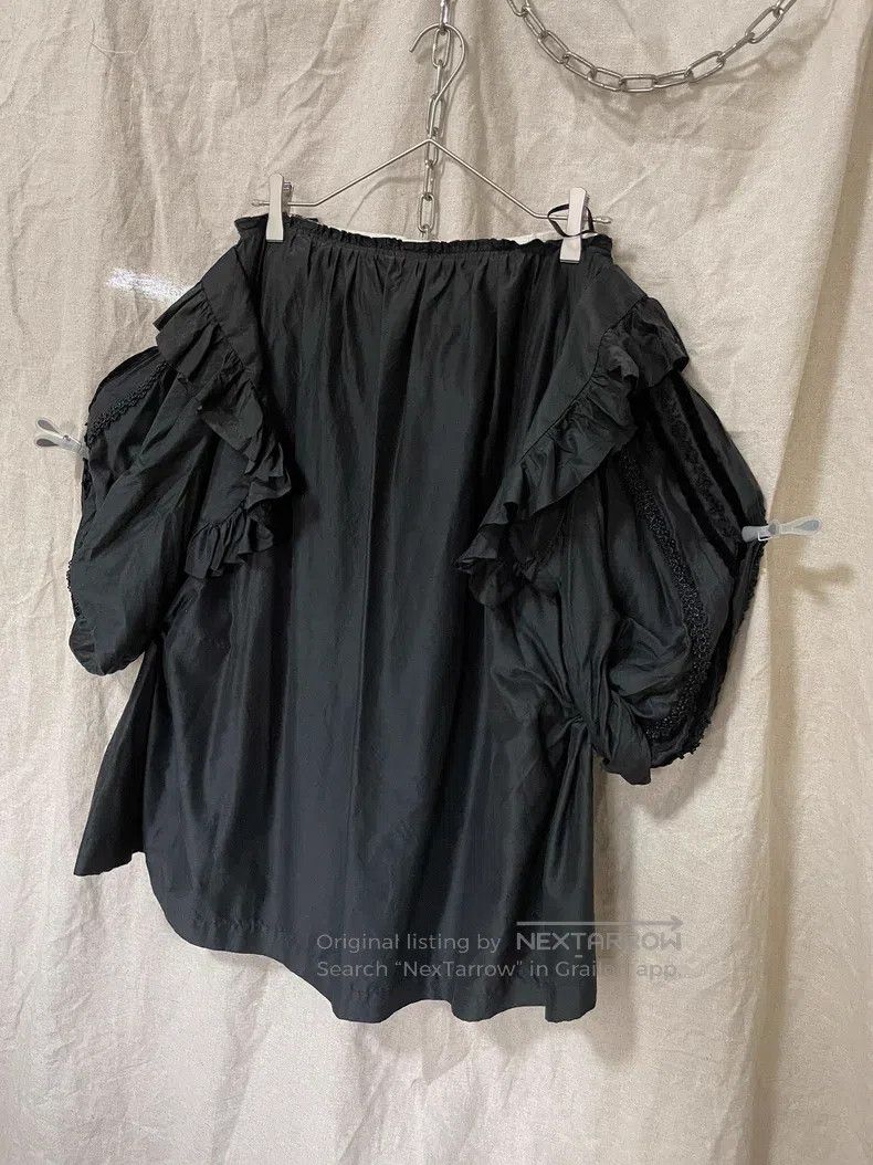 Other Comme Des Garcons size L Beaded satin half skirt Size 23" - 4 Thumbnail