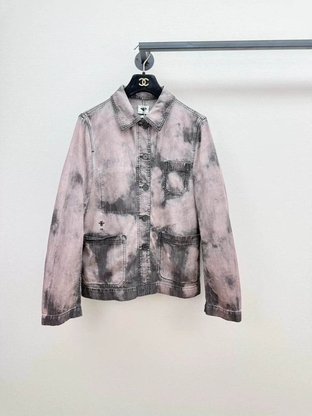 Dior Dior Tie-Dye Denim Jacket Size S / US 4 / IT 40 - 1 Thumbnail