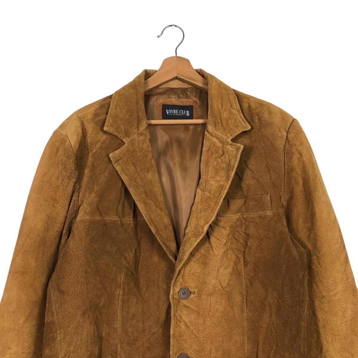 Japanese Brand 🔥VINTAGE GENUINE LEATHER JACKET VIVRE CLUB ISSEY MIYAKE Size US M / EU 48-50 / 2 - 5 Thumbnail