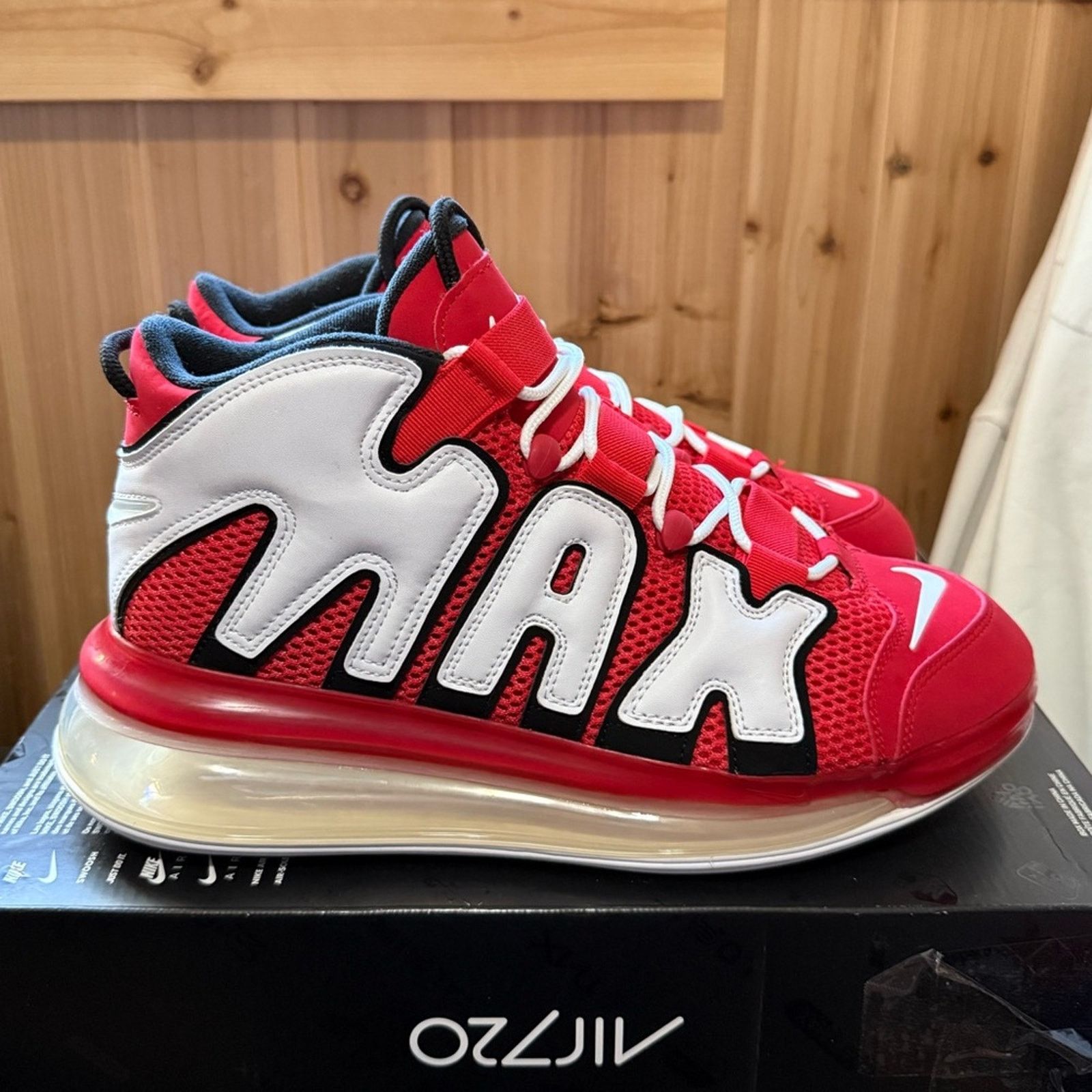 Nike Nike Air More Uptempo 720 QS 2 Varsity Red Size US 11 / EU 44 - 1 Thumbnail