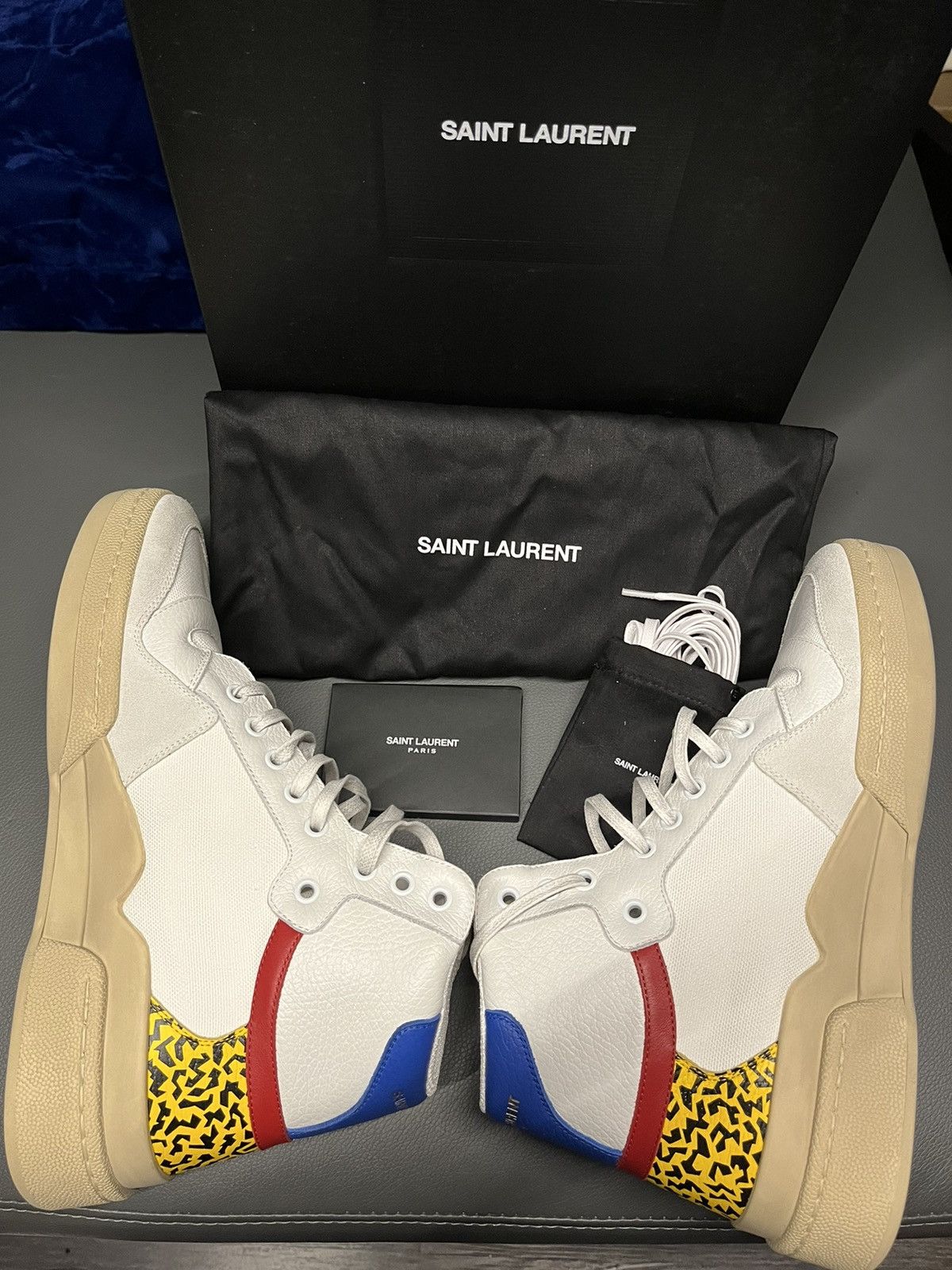 Saint Laurent Paris Super Runway Brand New Saint Laurent High Top Sneaker Size US 9 / EU 42 - 7 Thumbnail