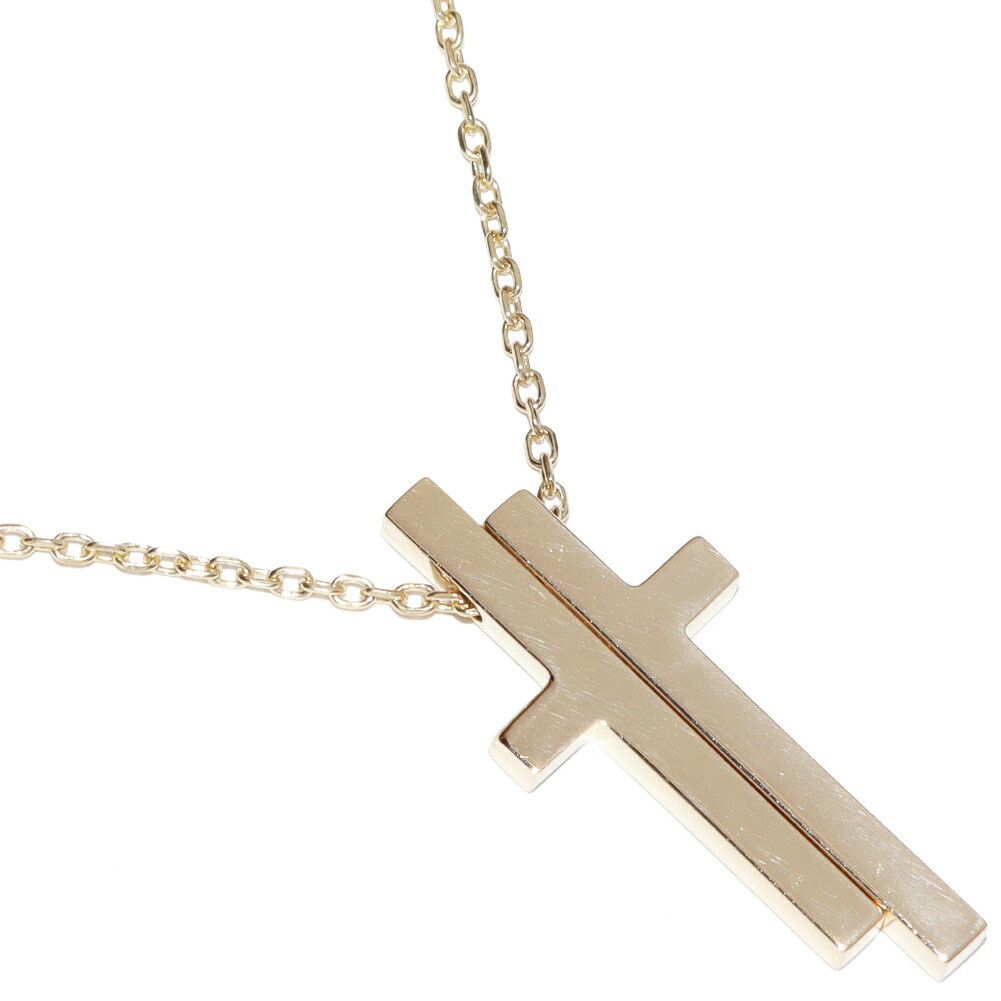 Gucci Gucci Gucci Au750 Cross Pendant Necklace Precious Metal Necklace DUTY FREE for USA Size ONE SIZE - 1 Thumbnail