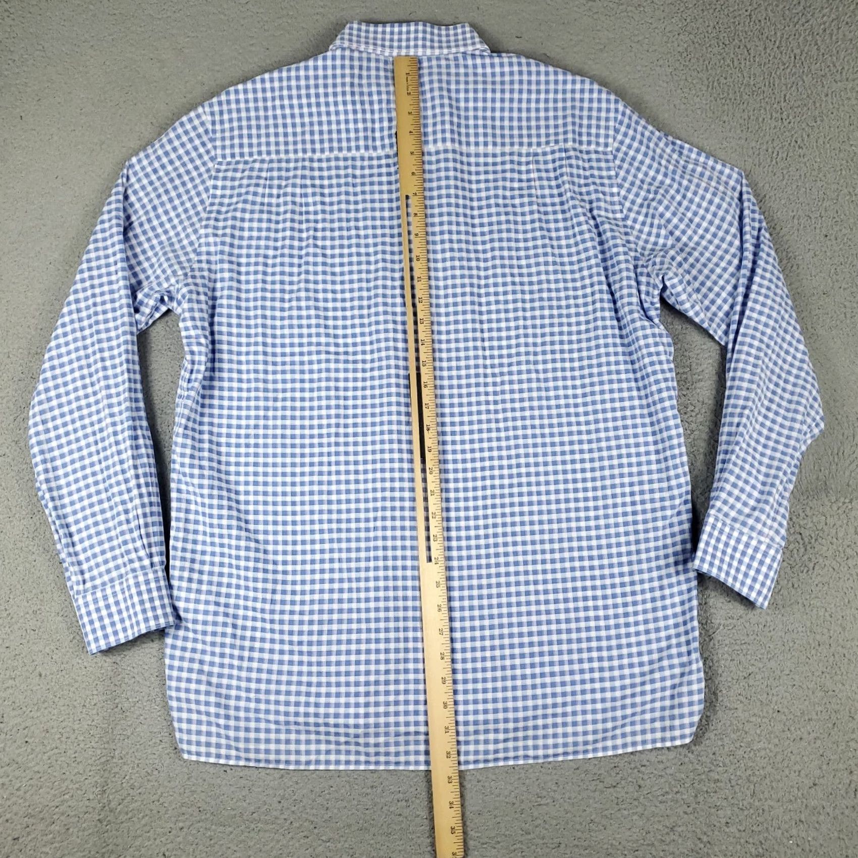 Ermenegildo Zegna Ermenegildo Zegna Shirt Mens XL Blue Check Button Up Long Sleeve Size US XL / EU 56 / 4 - 4 Thumbnail
