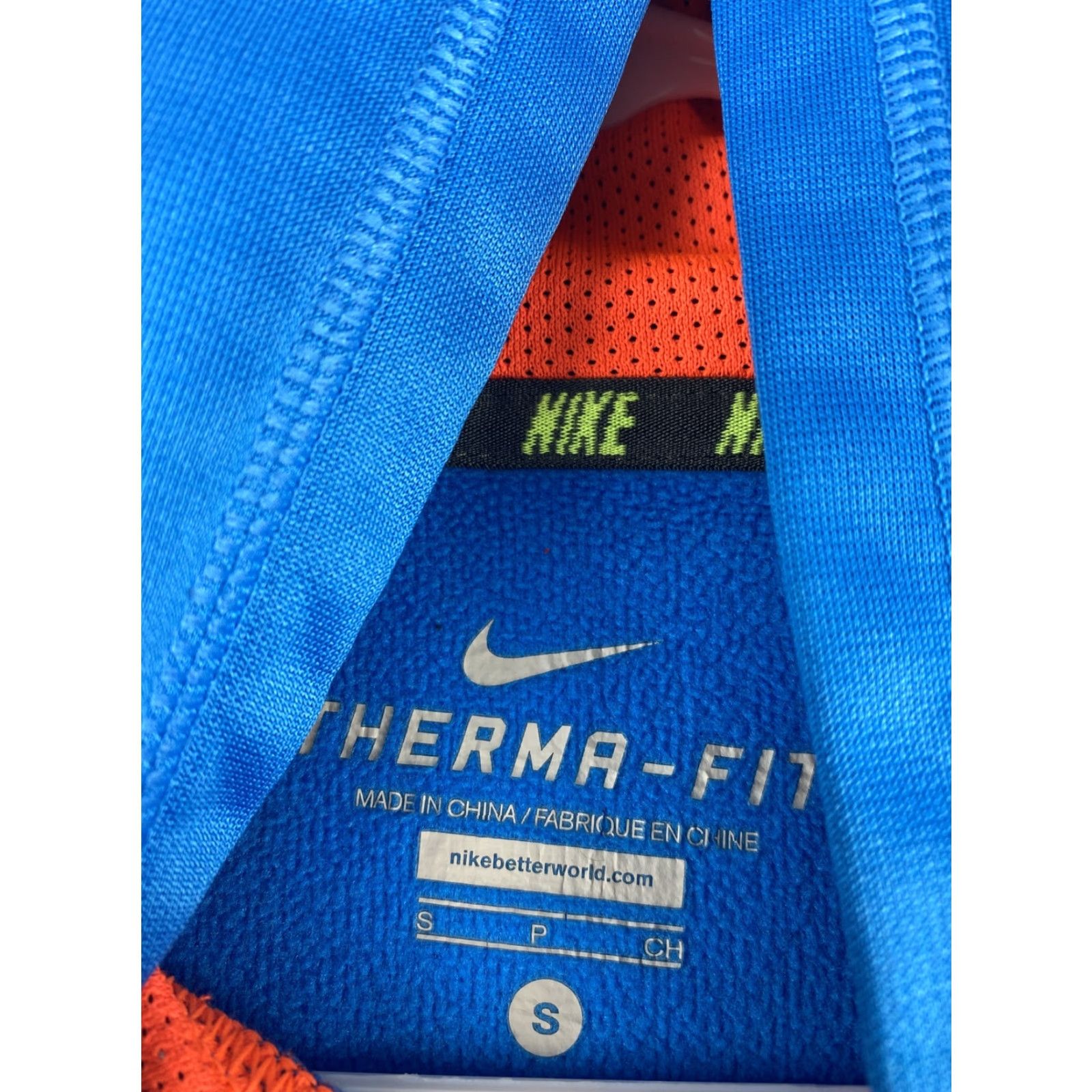 Nike Nike Sweatshirt Hooded Pullover Boys S Blue Swoosh / 42-31 Cotton Regular Teen Sports Fall Spring Size US S / EU 44-46 / 1 - 5 Thumbnail