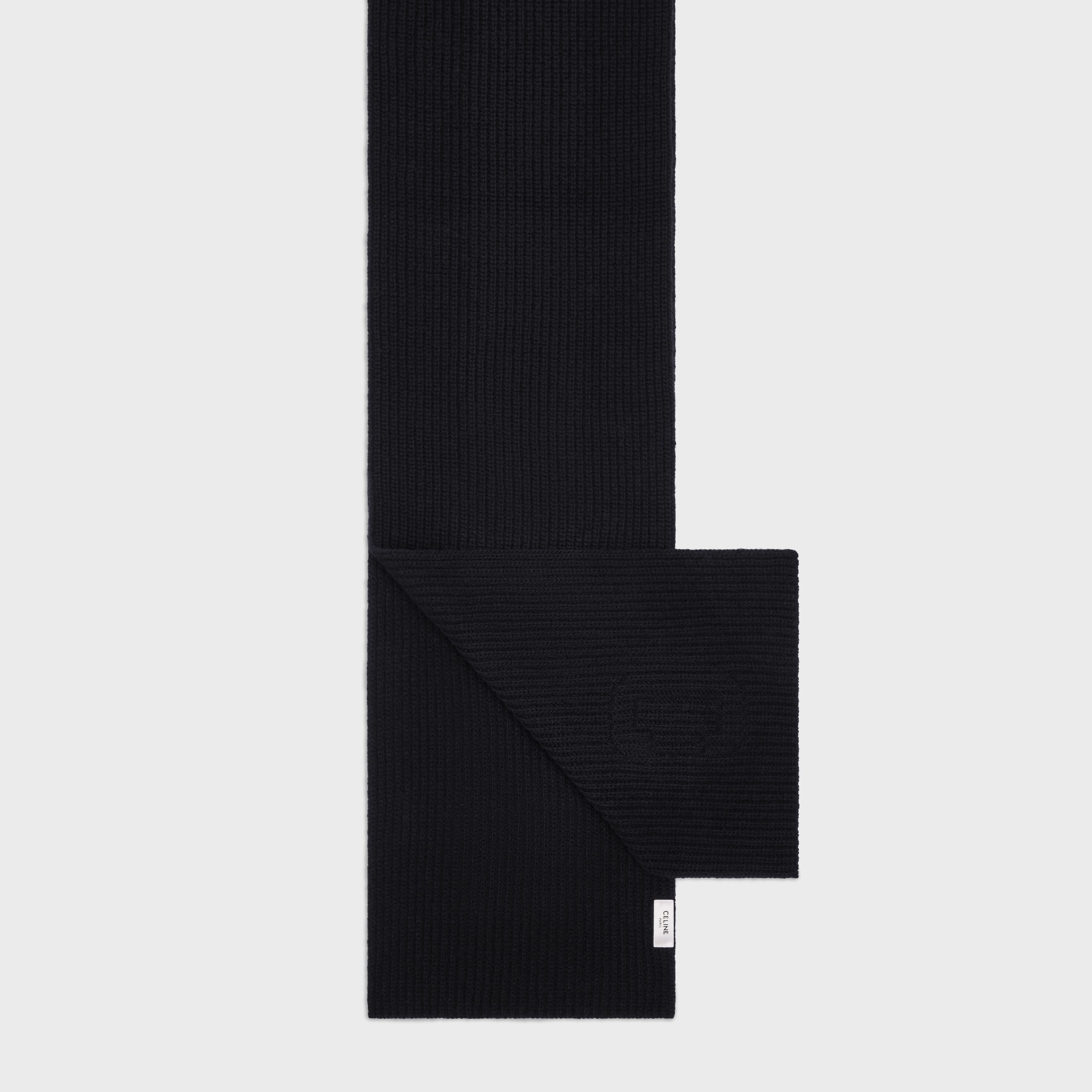Celine o1bcso1str1124 Size: OS / Ribbed Wool Initial Scarf Size ONE SIZE - 3 Thumbnail