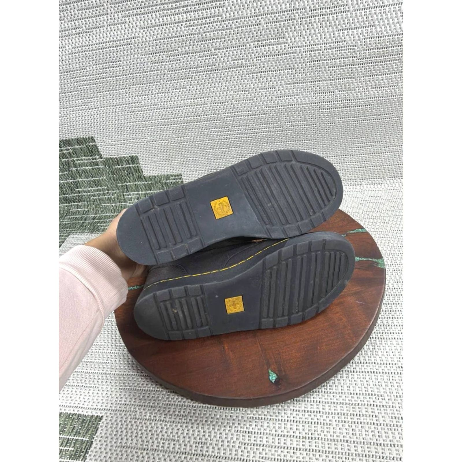 Dr. Martens VINTAGE Dr Martens Cairo Boots Mens Size 8 Black Canvas Round Toe Ankle Lace Up Chukka Shoes Casual Mens Size US 8 / EU 41 - 6 Thumbnail