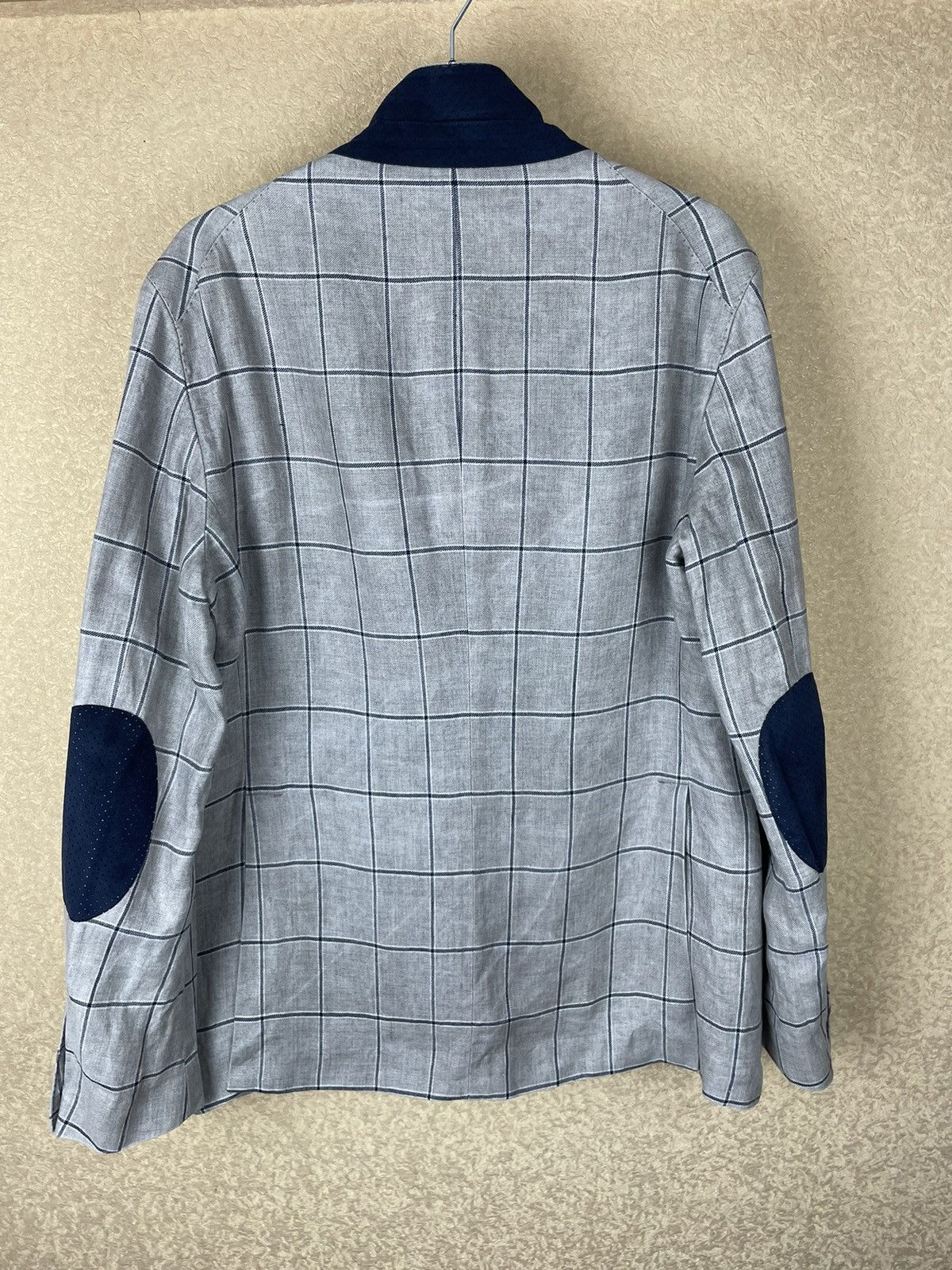 Tagliatore Tagliatore Linen Delavé Blazer Mens L 54 Grey Made in Italy Size 54R - 4 Thumbnail