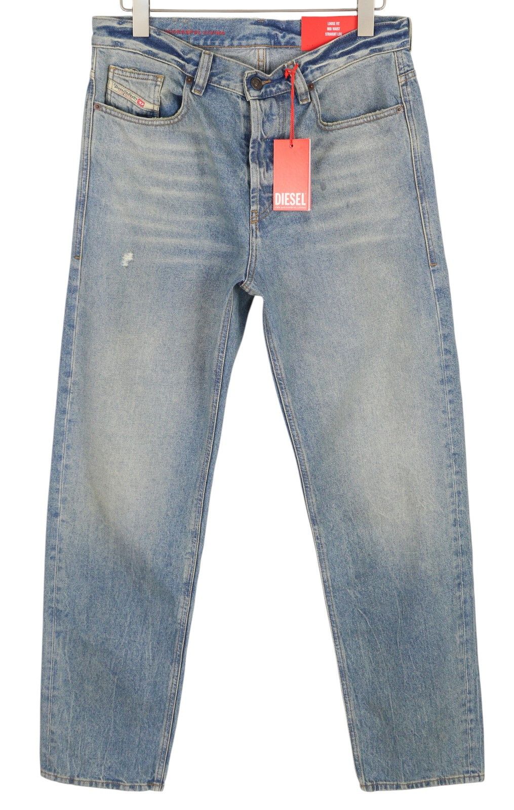 Diesel 2010 09D79 W30/L34 Loose Straight Washed Jeans 40913 Size US 30 / EU 46 - 2 Thumbnail