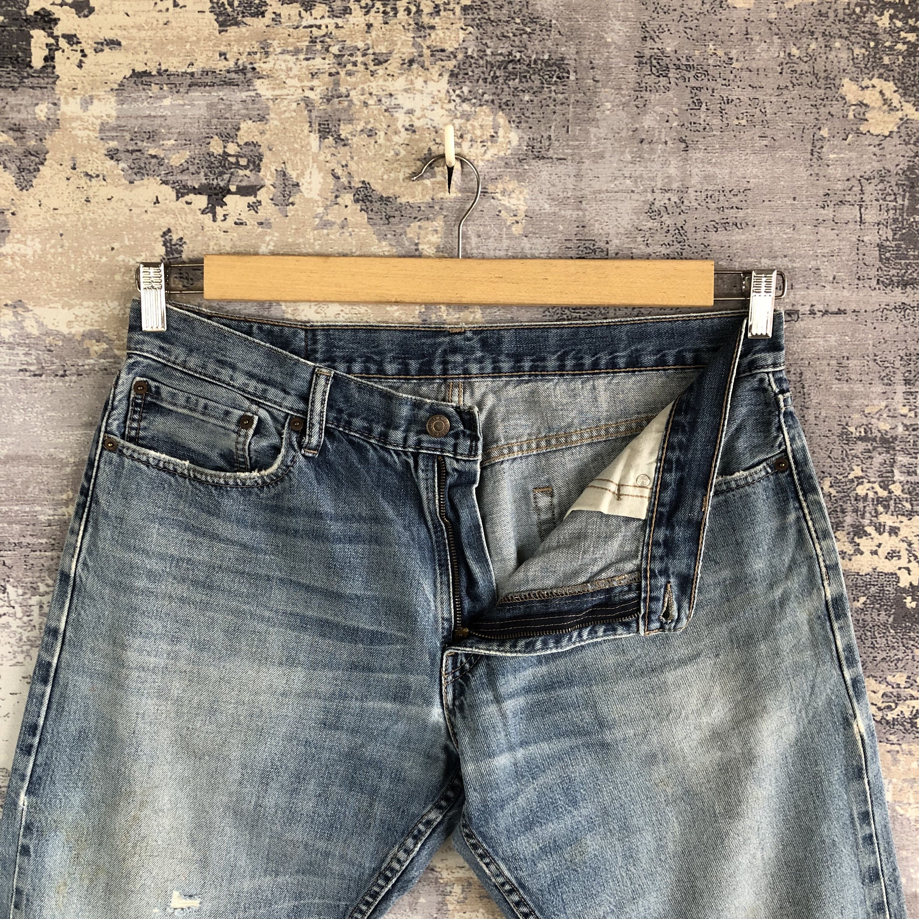 Levi's Vintage Y2k Levis Distressed Jeans Levi's Stone Wash Denim Size US 34 / EU 50 - 6 Thumbnail