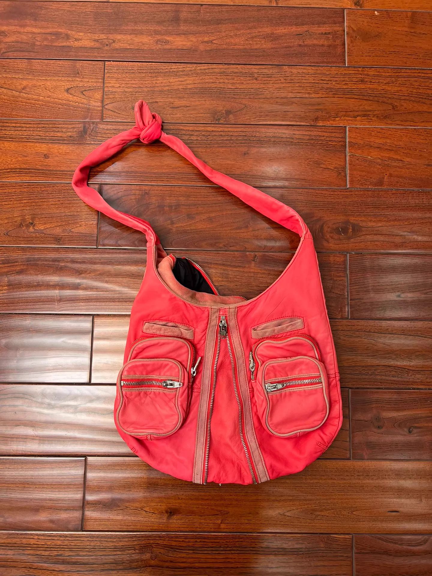 Alexander Wang Alexander Wang Biker Fuchsia Suede Crossbody Bag Size ONE SIZE - 8 Thumbnail