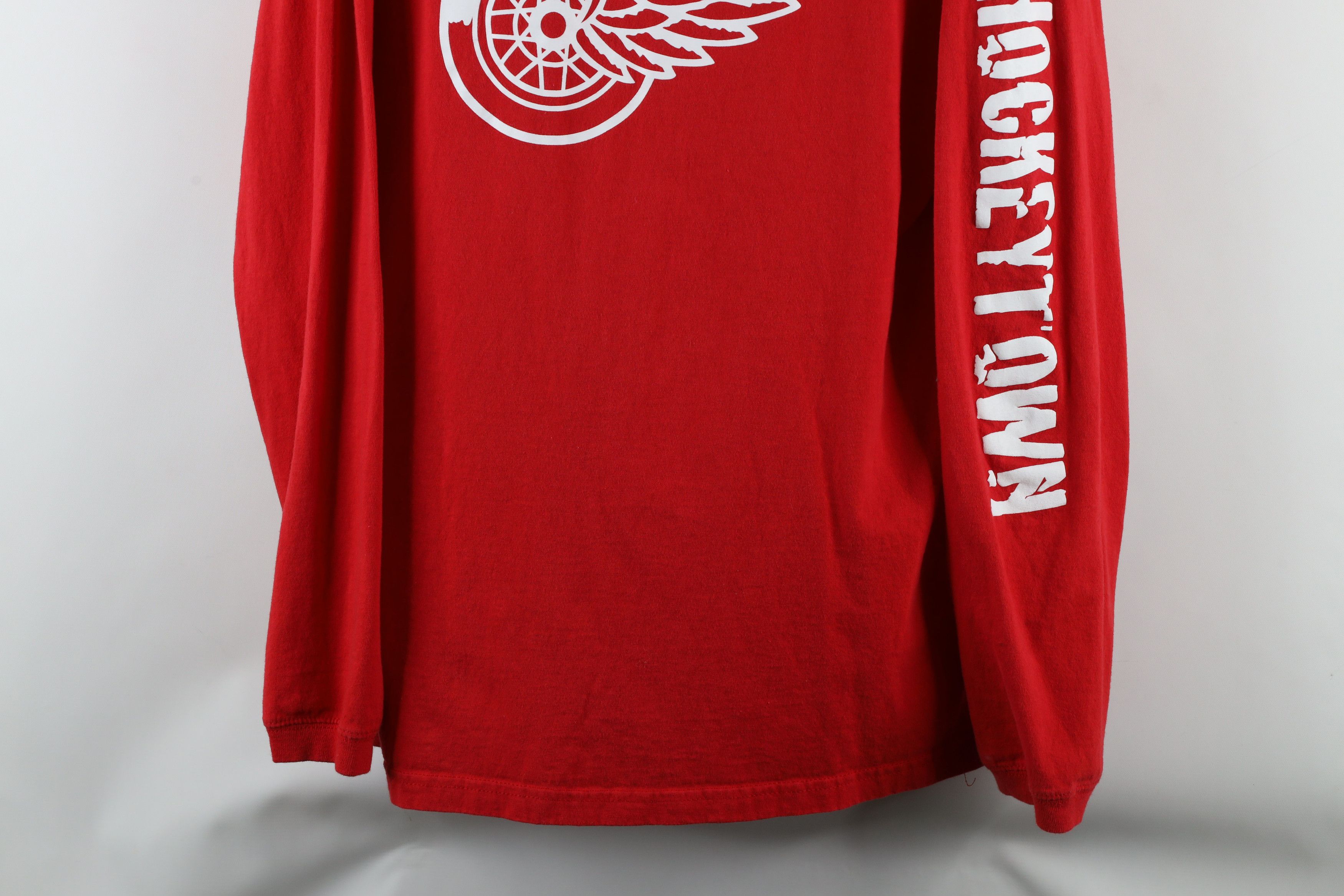 Vintage Vintage NHL Out Detroit Red Wings Hockey Long Sleeve T-Shirt Size US L / EU 52-54 / 3 - 3 Thumbnail
