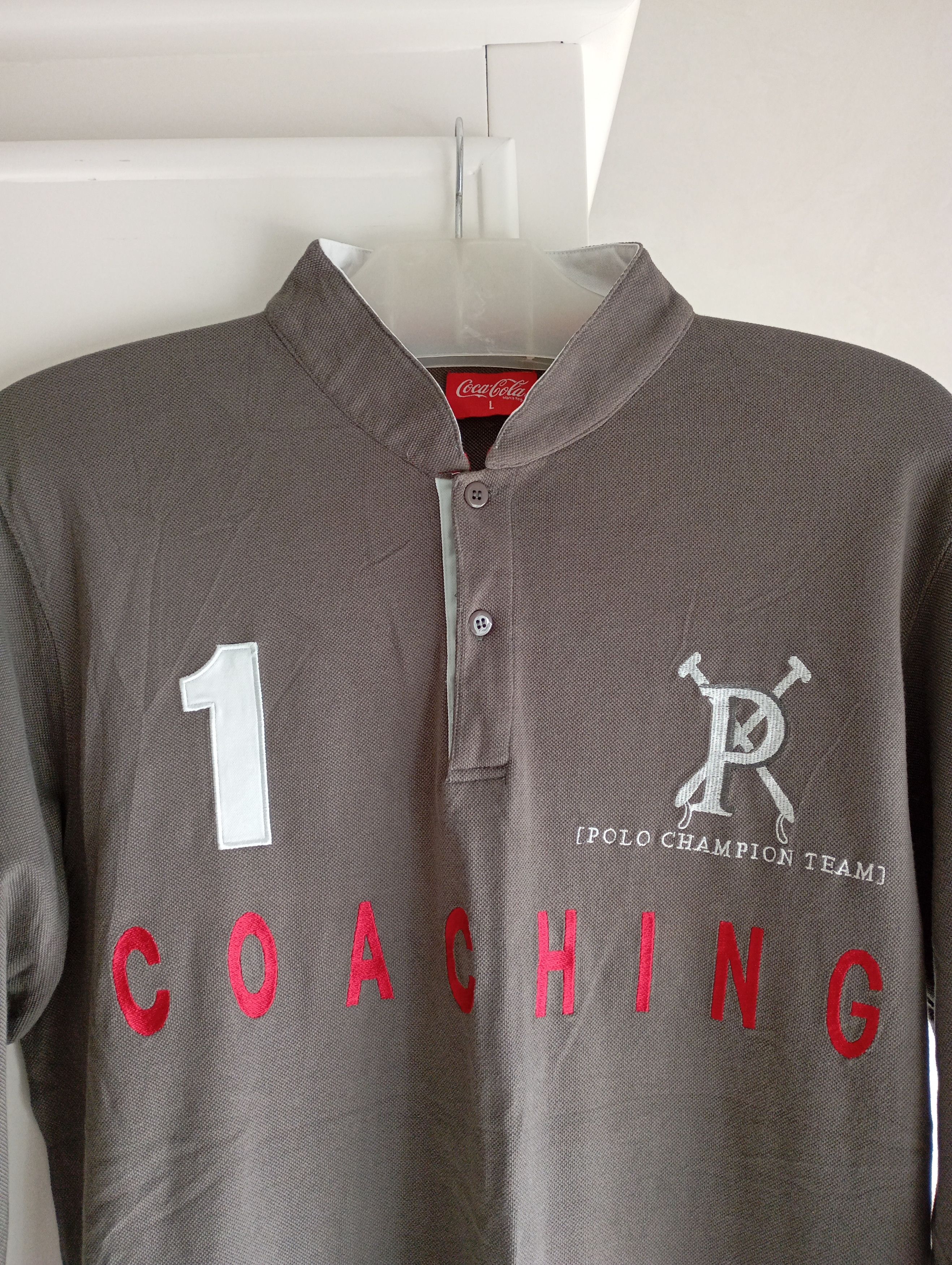 Coca Cola × Polo Ralph Lauren × Vintage Vintage Coca Cola Polo Champion Team Tshirt Size US L / EU 52-54 / 3 - 3 Thumbnail