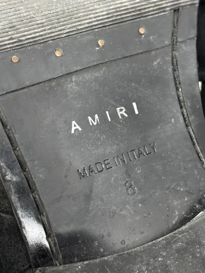 Vintage Amiri Black Eroded Suede Leather Zipper Boots Size US 8 / EU 41 - 7 Thumbnail