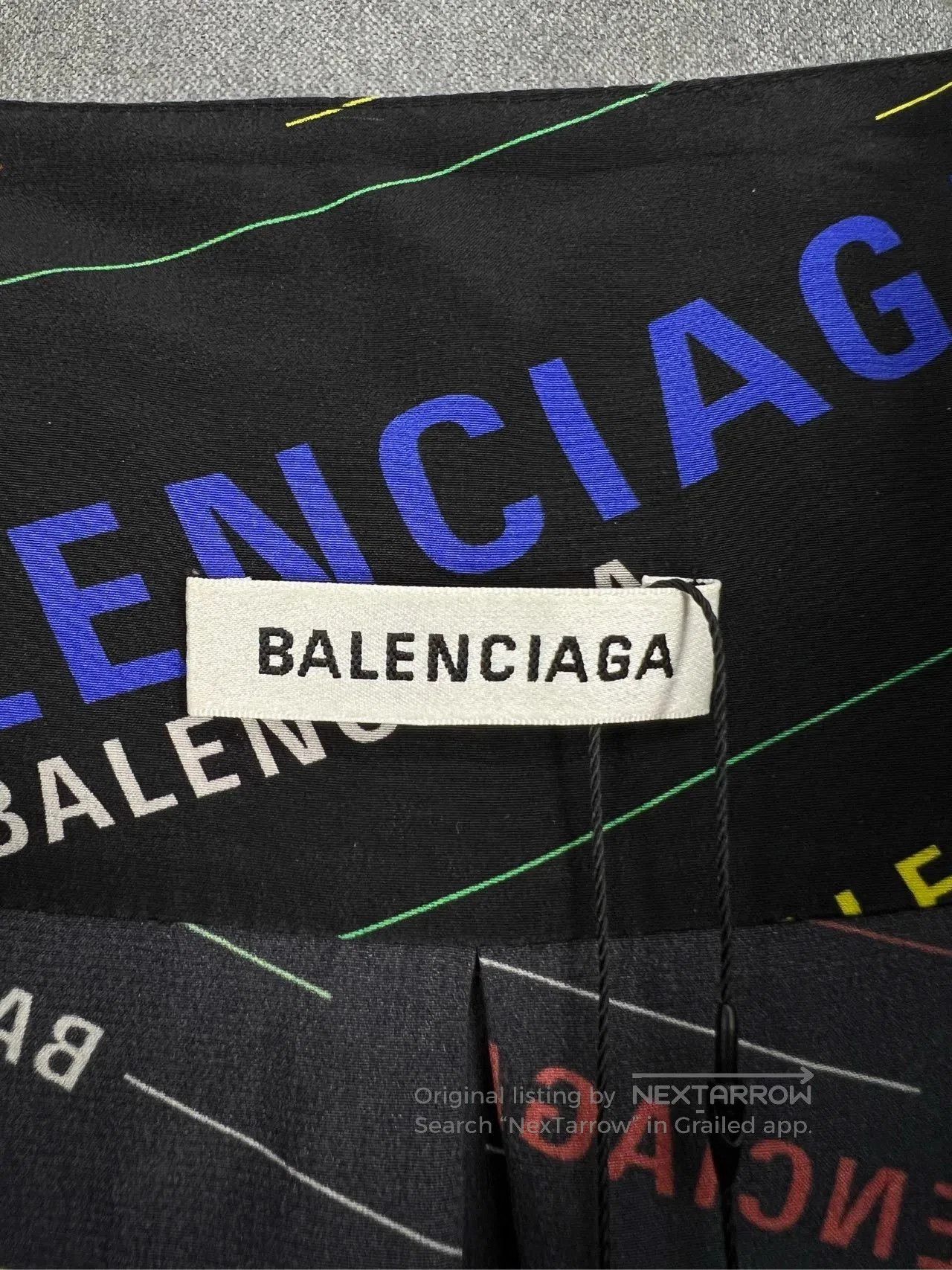 Balenciaga Balenciaga Colorful Logo Print Shirt. Size XXS / US 00 / IT 34 - 3 Thumbnail