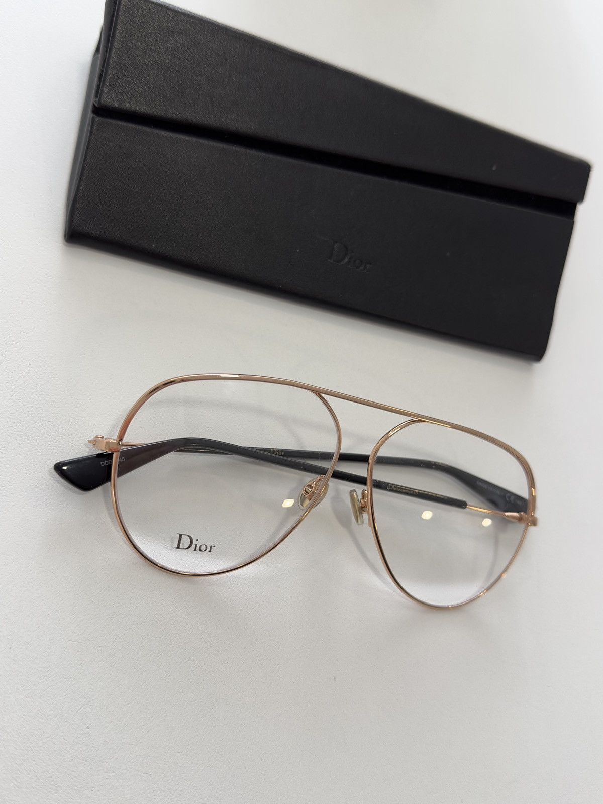 Dior Dior vintage aviator gold rim eyeglasses Size ONE SIZE - 2 Thumbnail