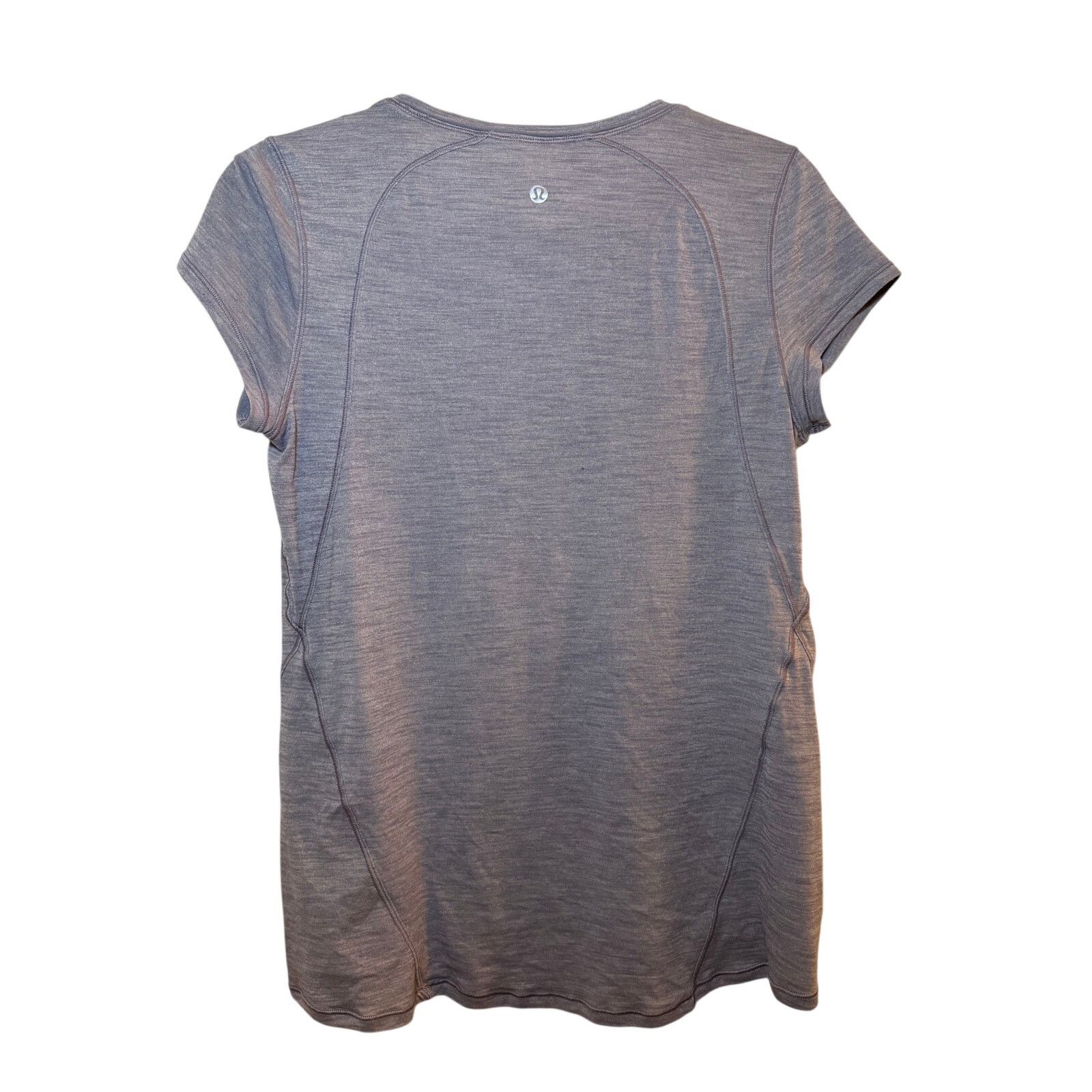 Lululemon Lululemon Heathered Purple Short Sleeve Athletic Tee Size M / US 6-8 / IT 42-44 - 2 Thumbnail