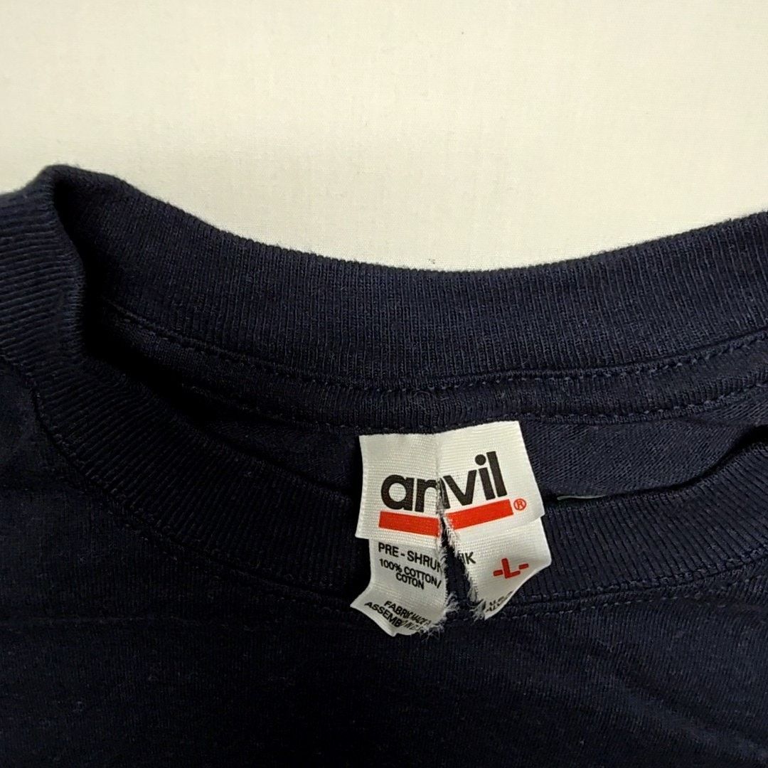 Anvil × Vintage Vintage Blitz Krieg Wrestling Anvil Graphic Black Large Tee Size US L / EU 52-54 / 3 - 8 Thumbnail